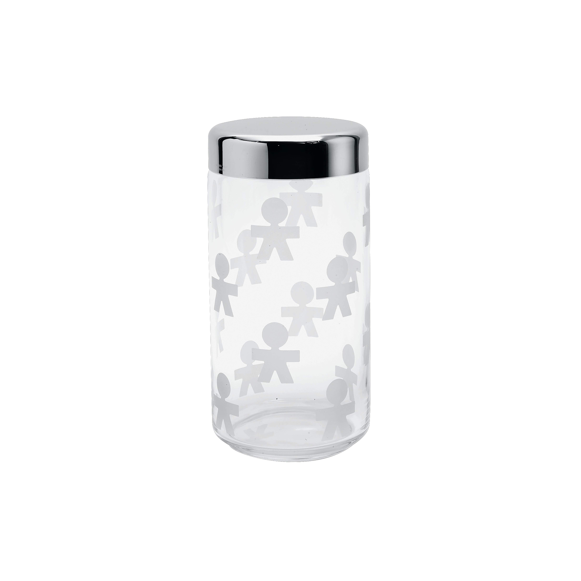 Alessi - Girotondo opbevaringsglas, 150 cl - H: 21,6 x Ø 10,5 cm.
