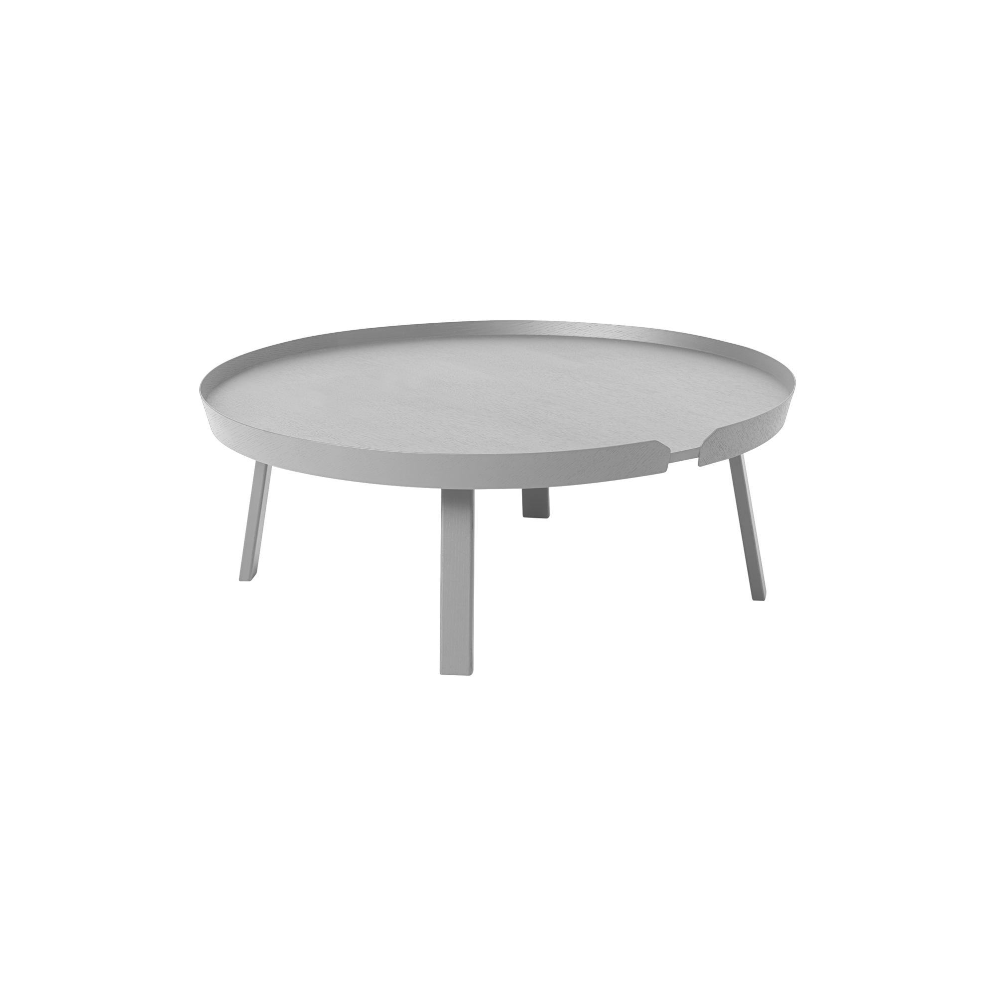 Muuto - Around Coffee Table, grey - Ø95 cm