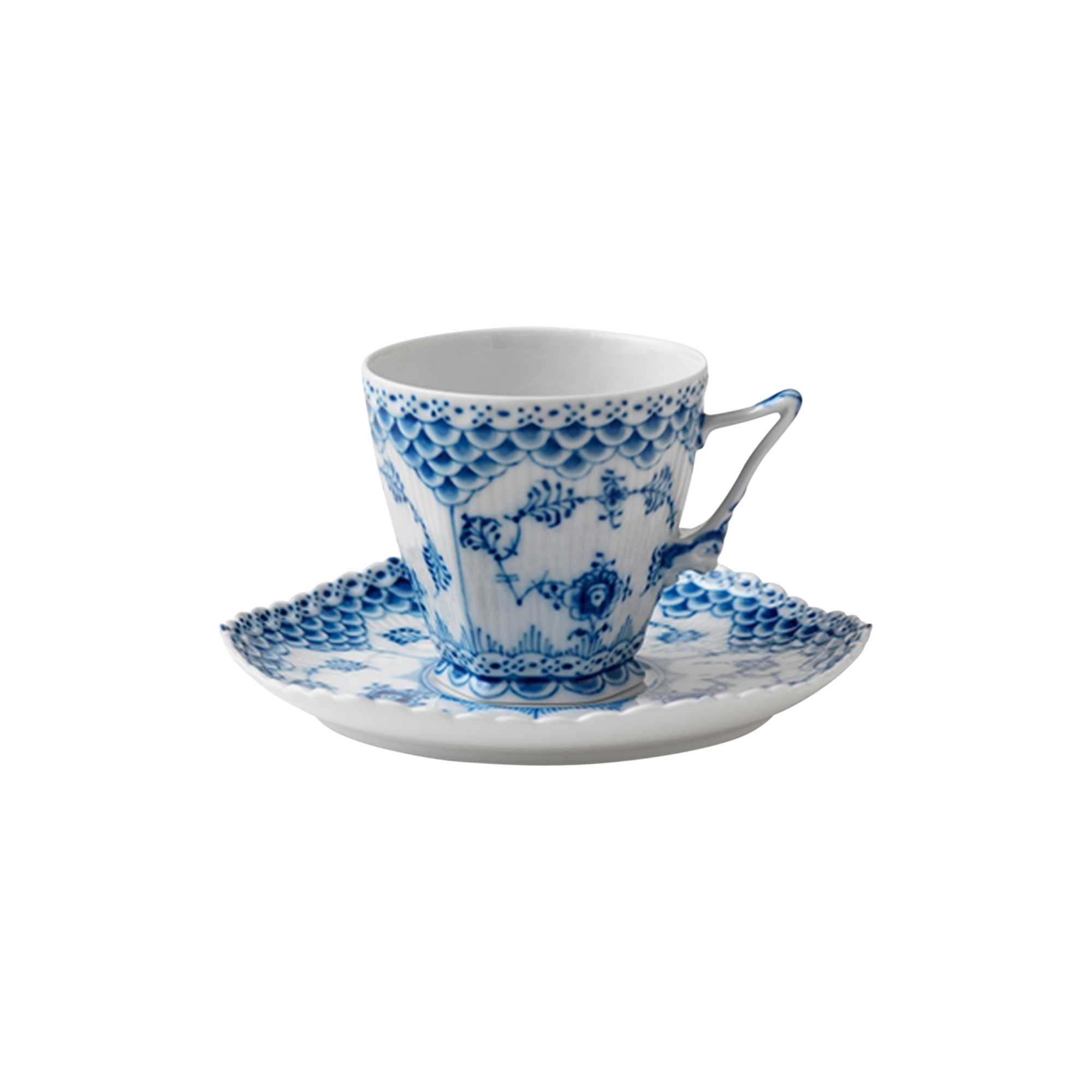Royal Copenhagen - Musselmalet Helblonde kop og underkop