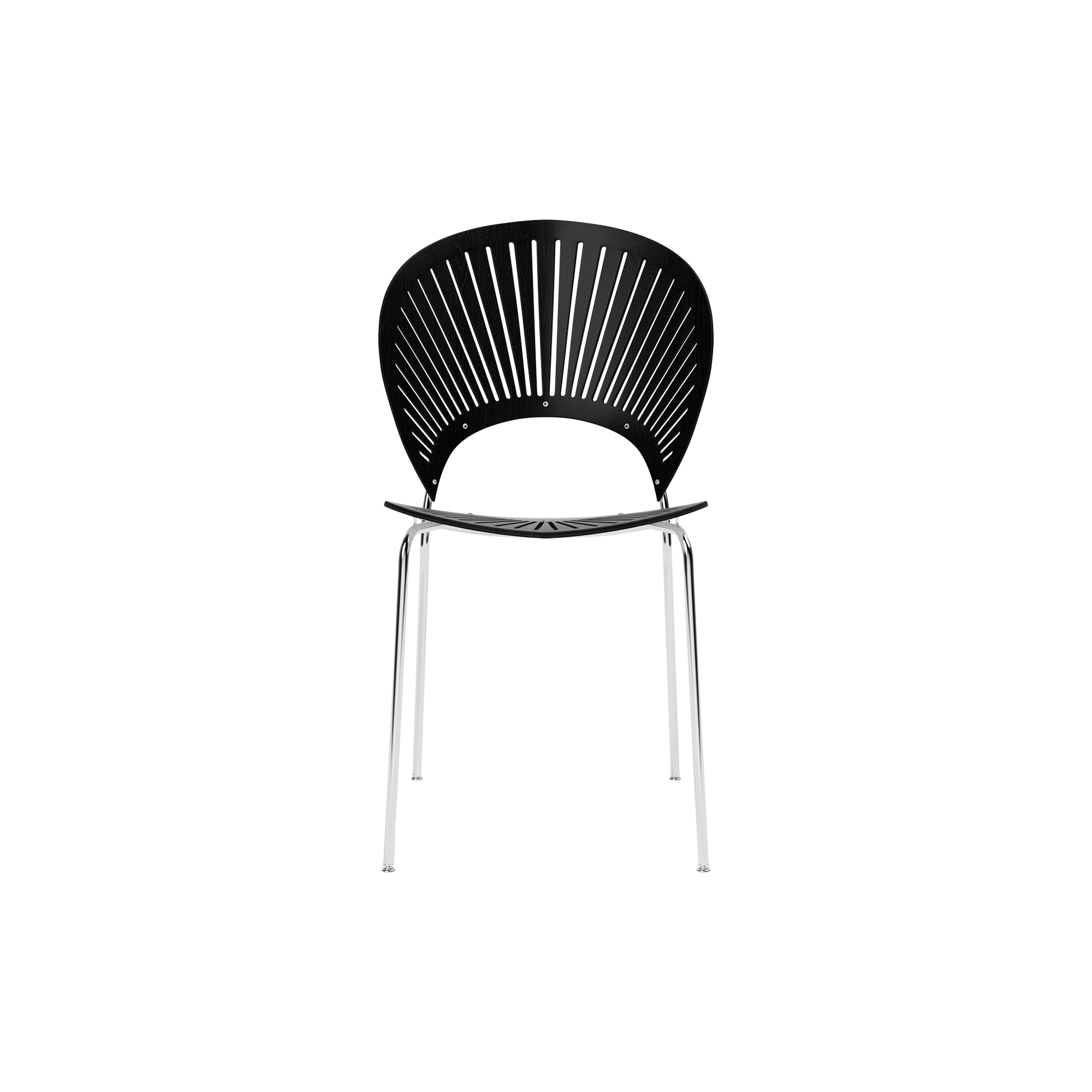 Fredericia Furniture - 3398 Trinidad stol, black ash/chrome