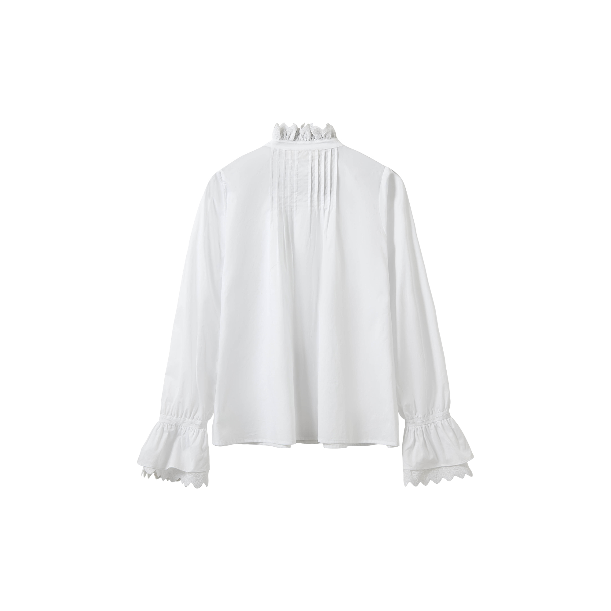 Sofie Schnoor - SERENASW EMBROIDERED DETAIL SHIRT, snow white - Str. 36