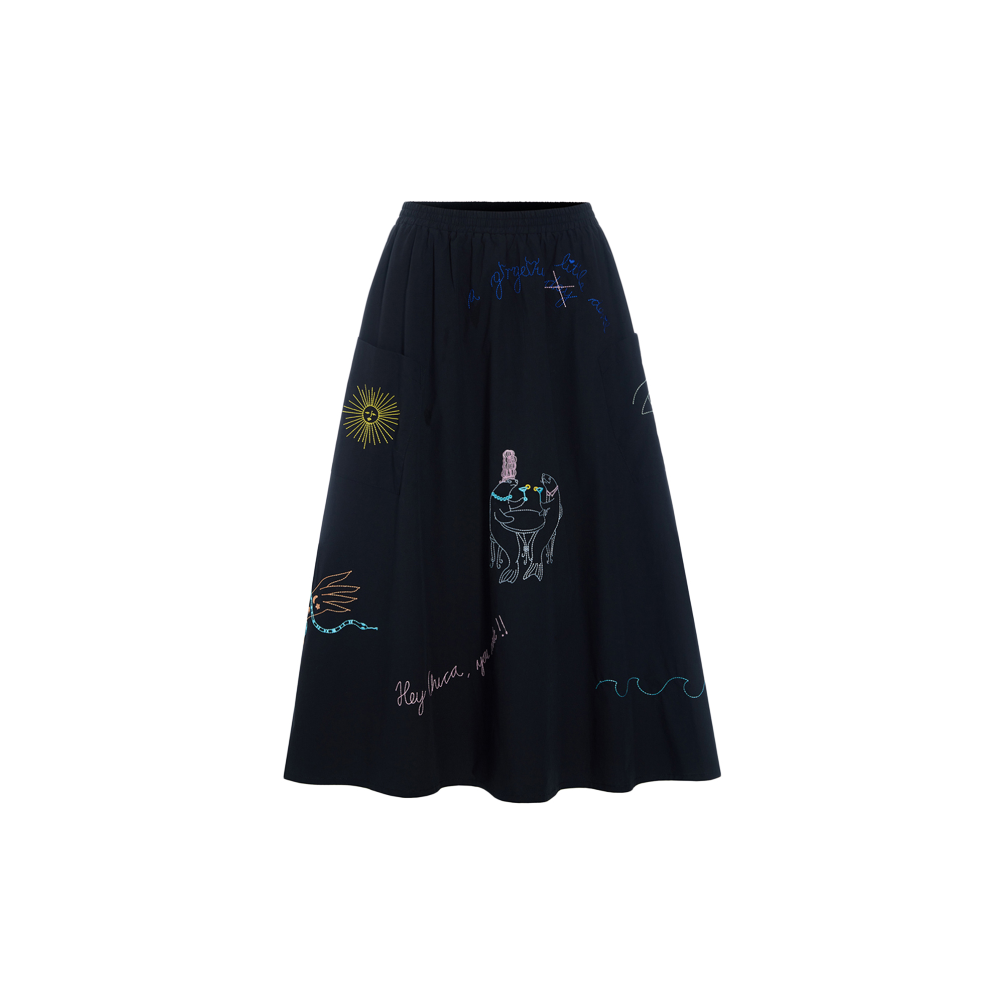 HUNKØN - Nima Skirt, black - Str. M