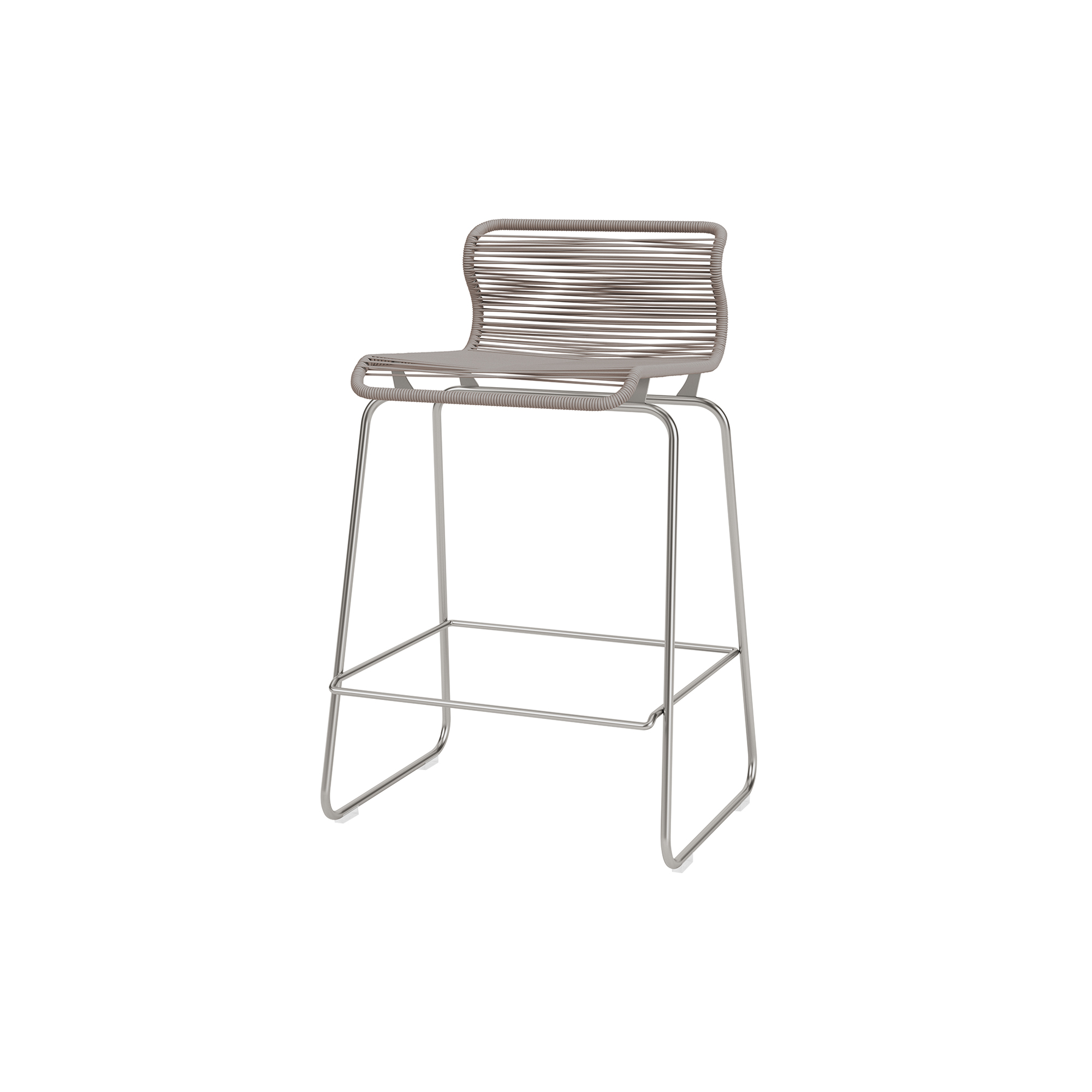 Montana Furniture - Panton One Kitchen barstol, carmen/steel - H: 83 x B: 50 x D: 44 cm.