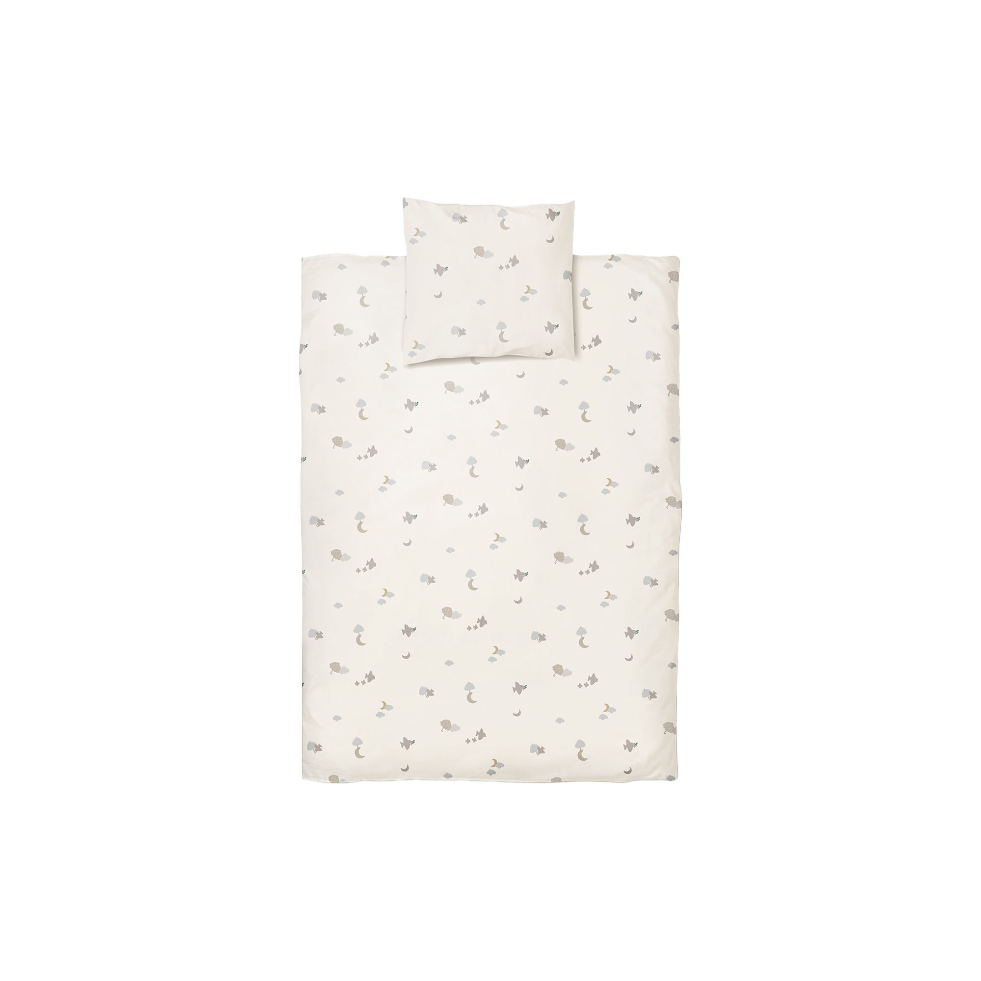 Moonboon - Junior sengetøj, over the moon nature - 100x140-40x45 cm