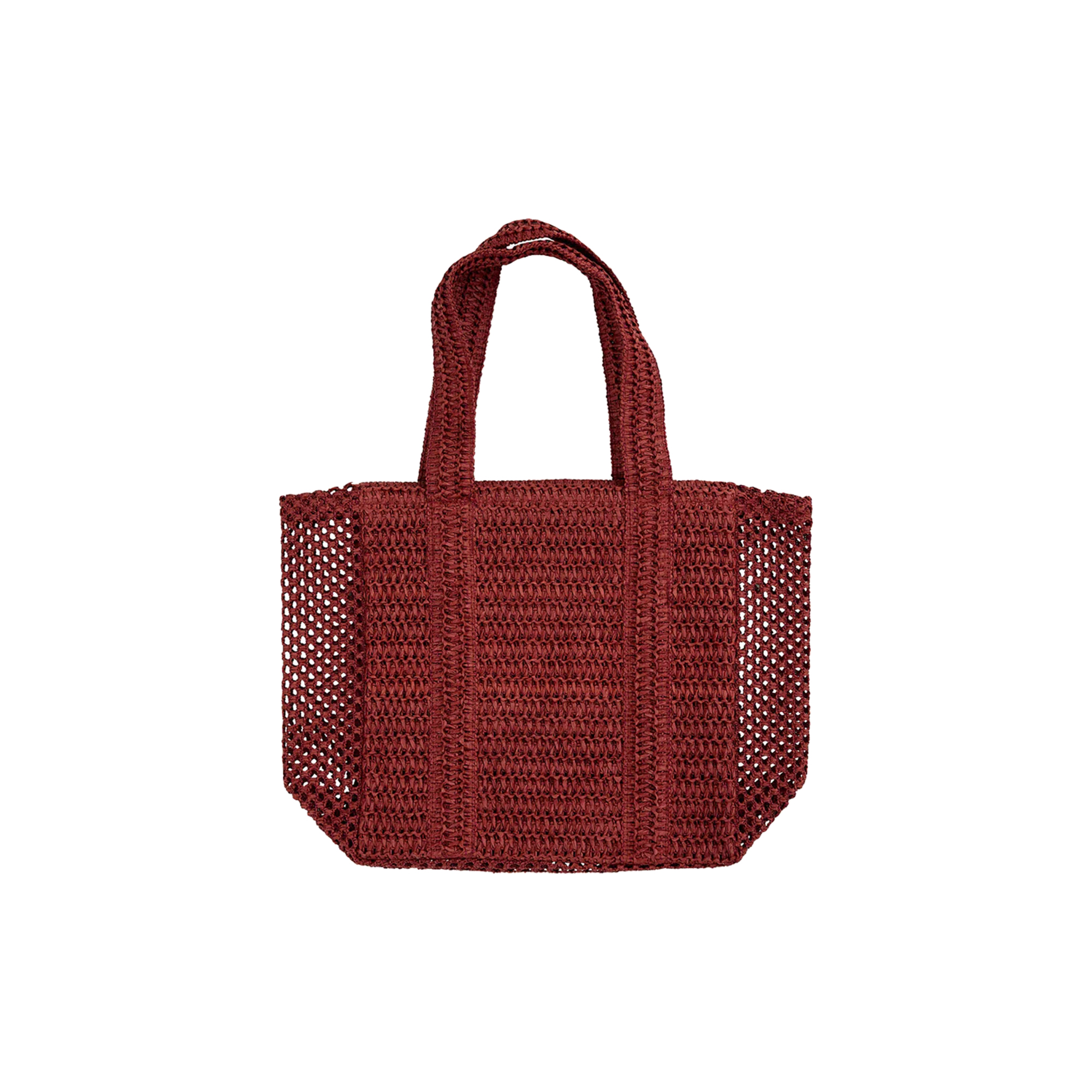 Bella Ballou - RAFFIA Tote Bag, bordeaux