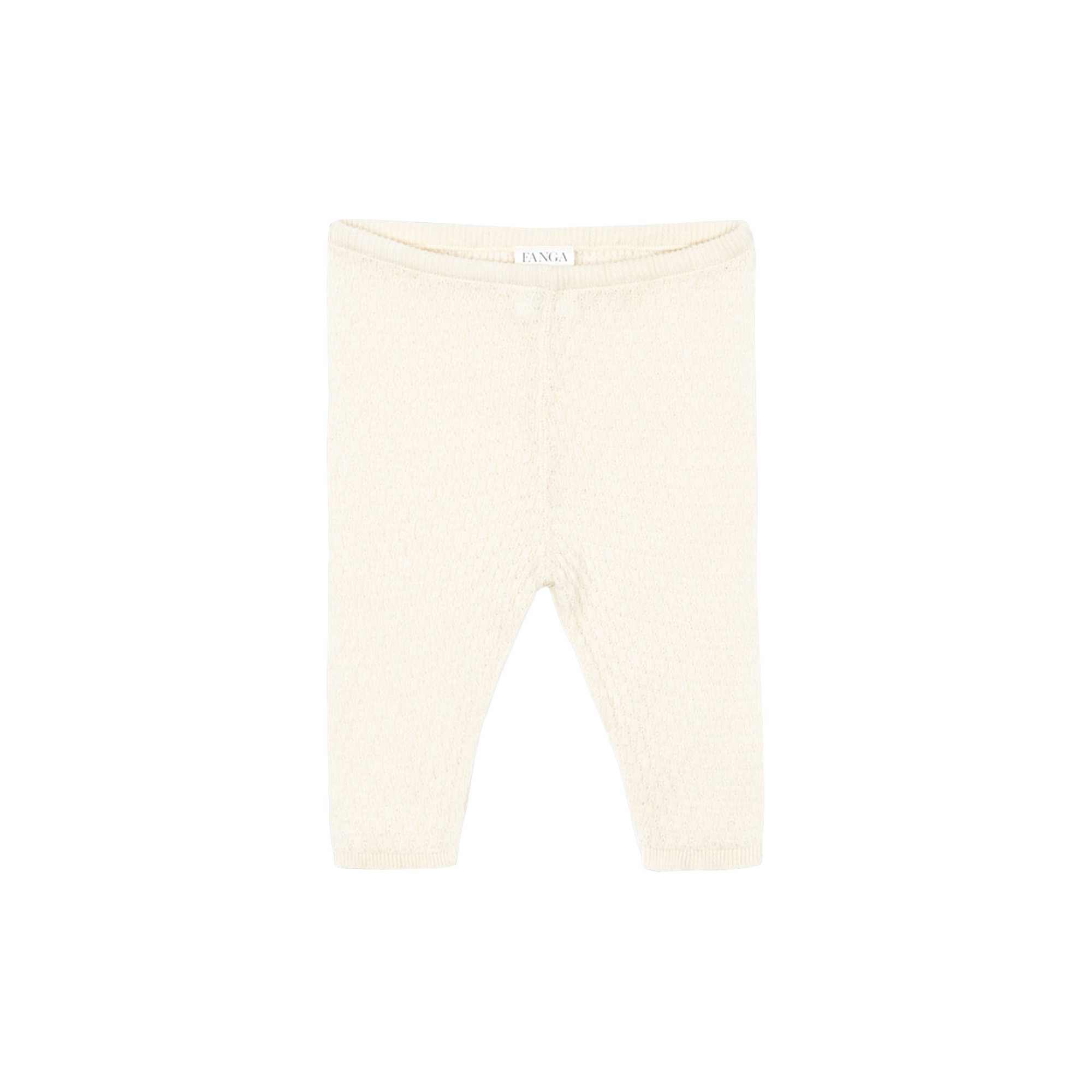 Konges Sløjd - Venti Pointelle Pants, antique white, Fanga Fontana - Str. 12M