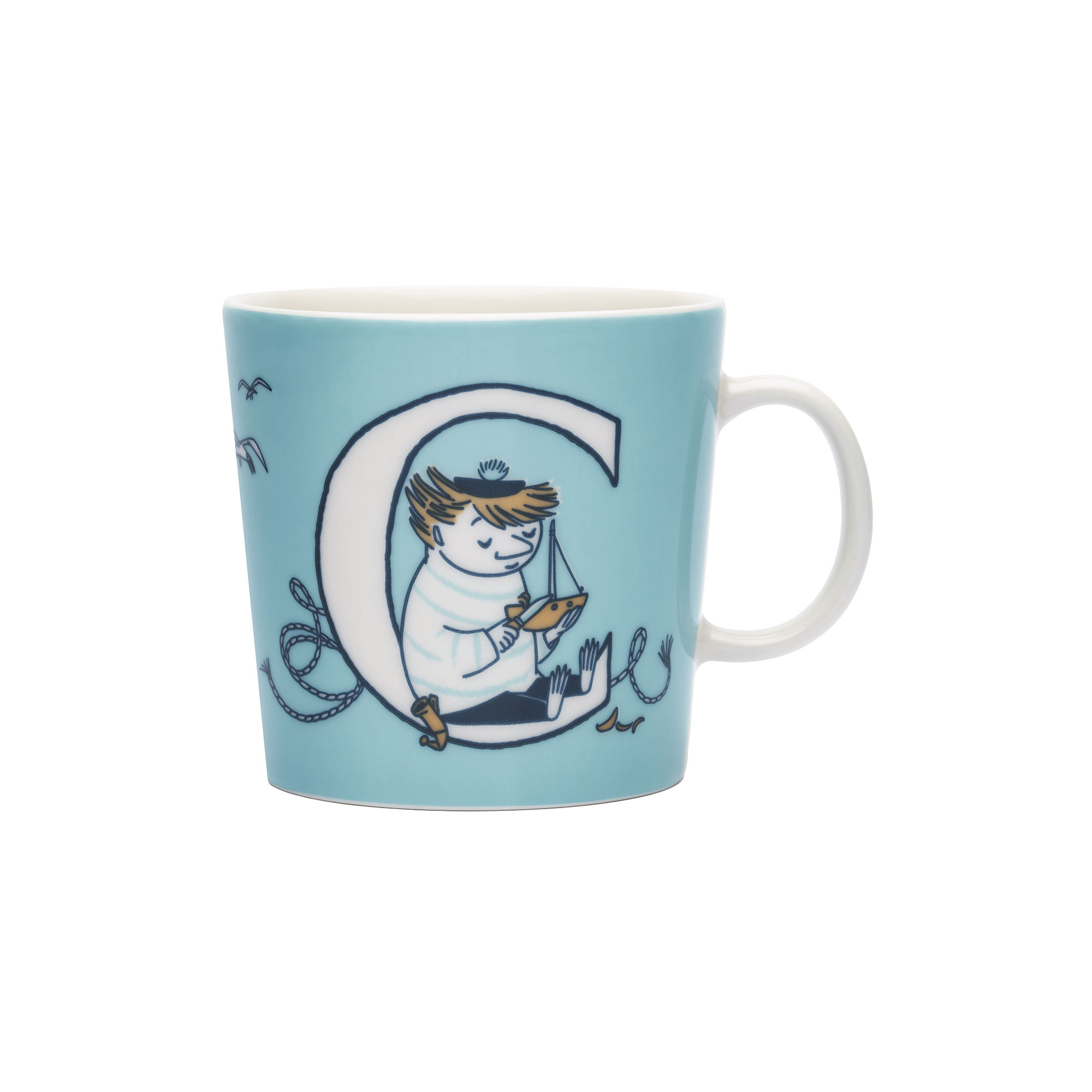 Moomin Arabia - Mumi krus 40 cl Alfabet C, Alfabet kollektion