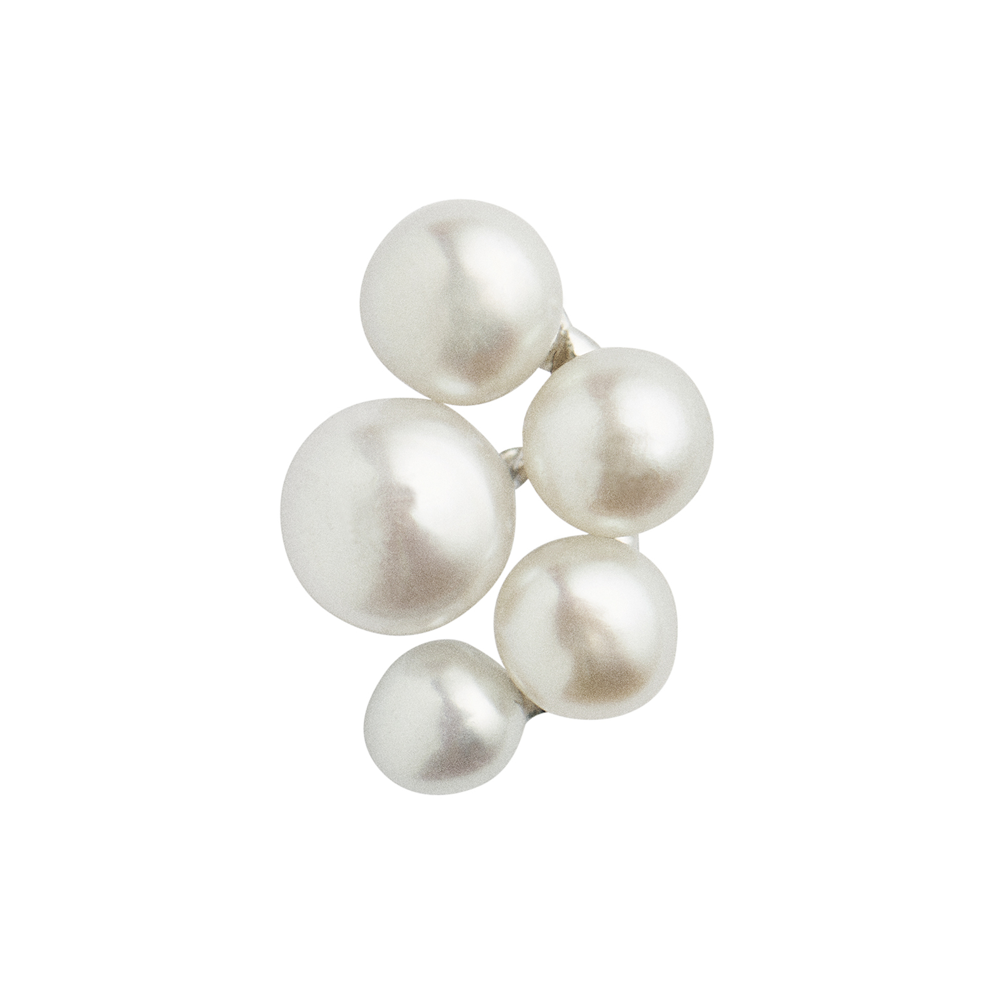 Stine A Jewelry - Bloom Pearl Berries Earring Single, silver