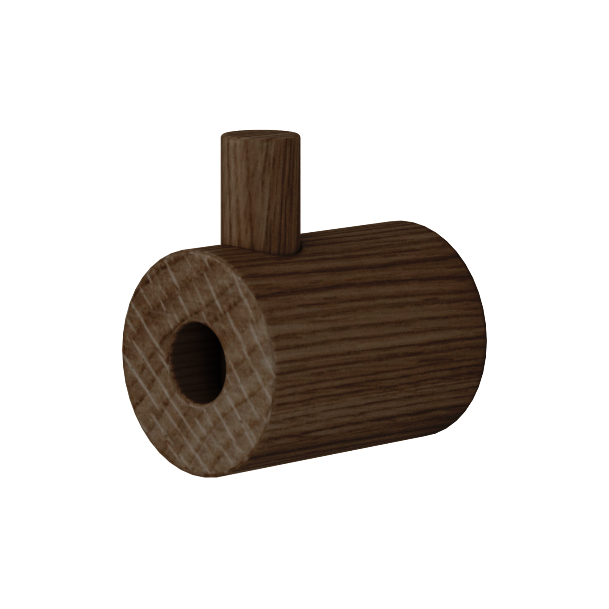 MOEBE - Wooden Wall Hook, smoked oak