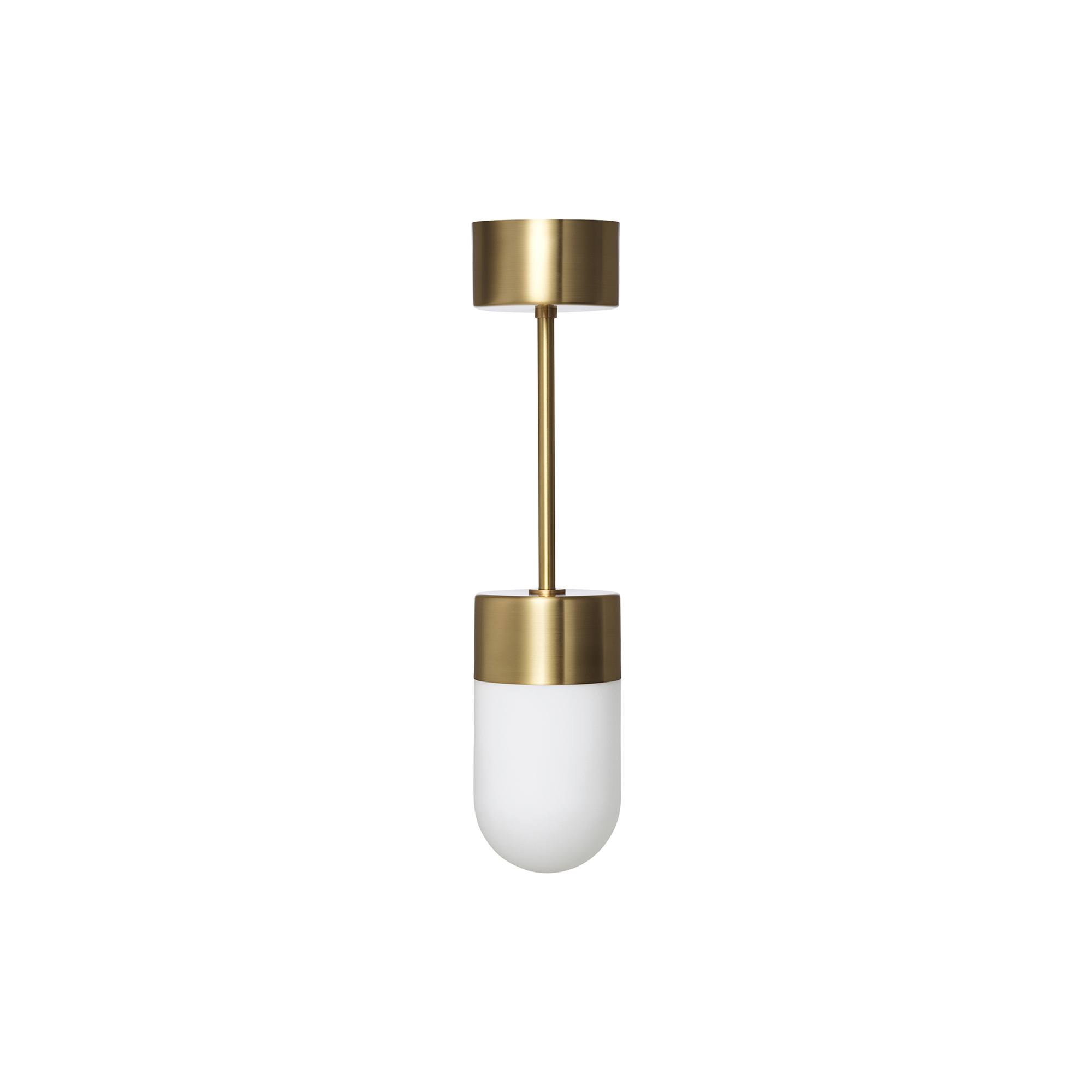 Rubn - Vox Ceiling Light, brass/opal