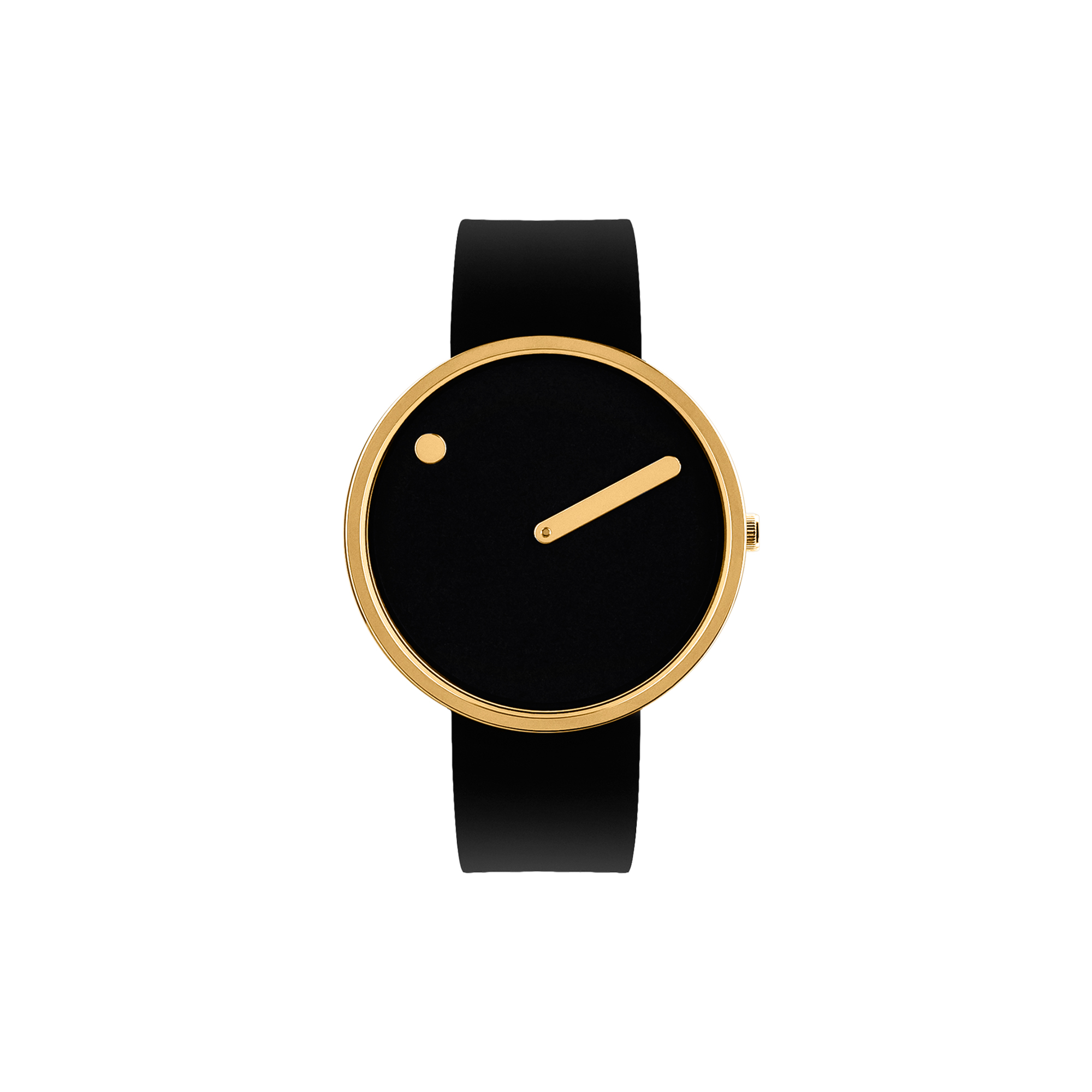 Picto - PICTO armbåndsur, black/gold/black - 40mm