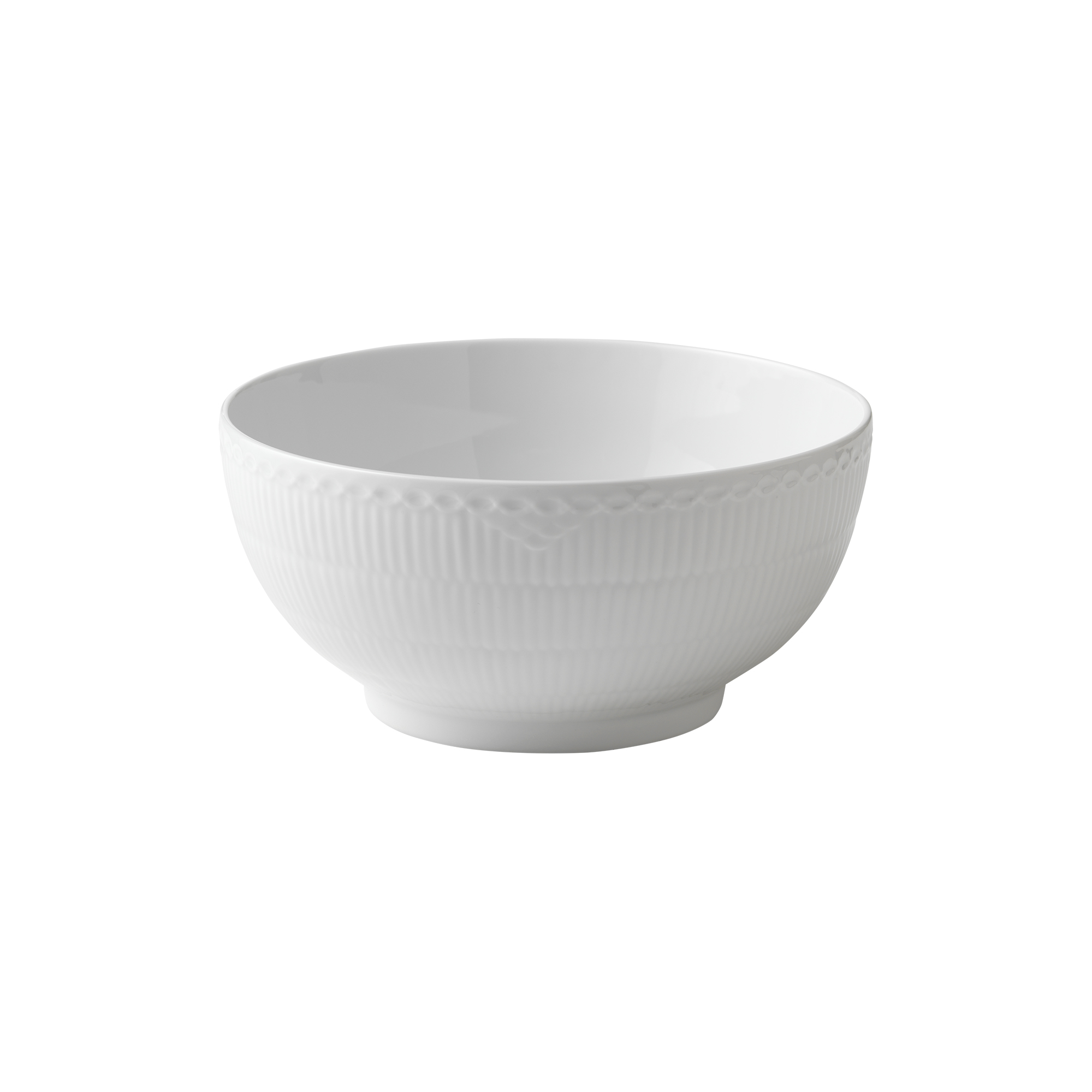 Royal Copenhagen - Hvid Halvblonde skål 310 cl - 310cl
