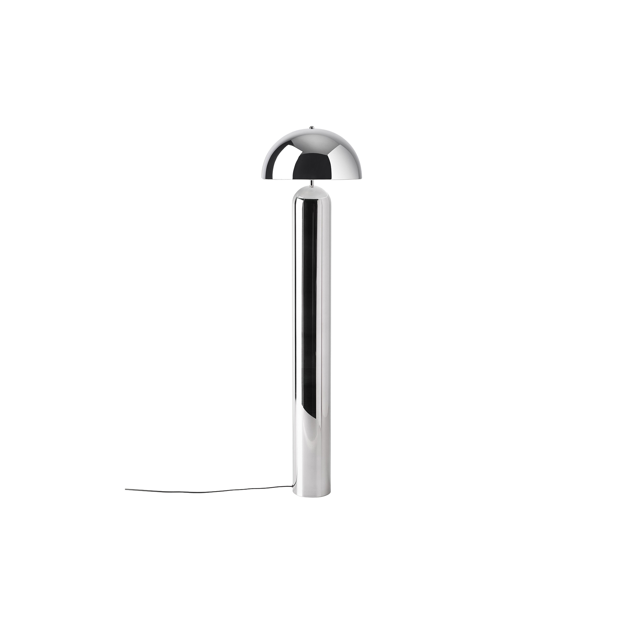 Westwing Collection - Walter Retro Floor Lamp, chrome