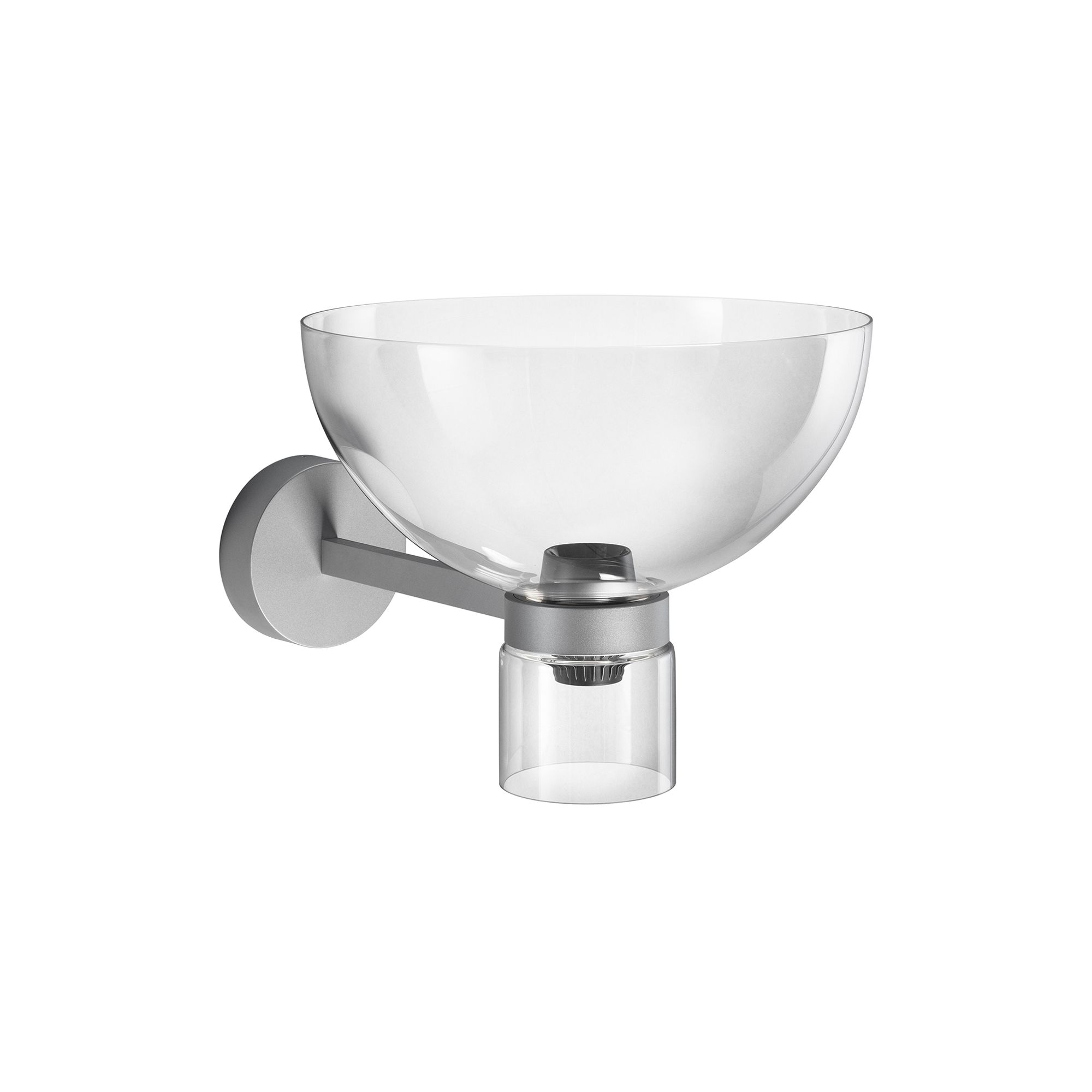 Flos - NOCTURNE W Bowl Wall Lamp, silver
