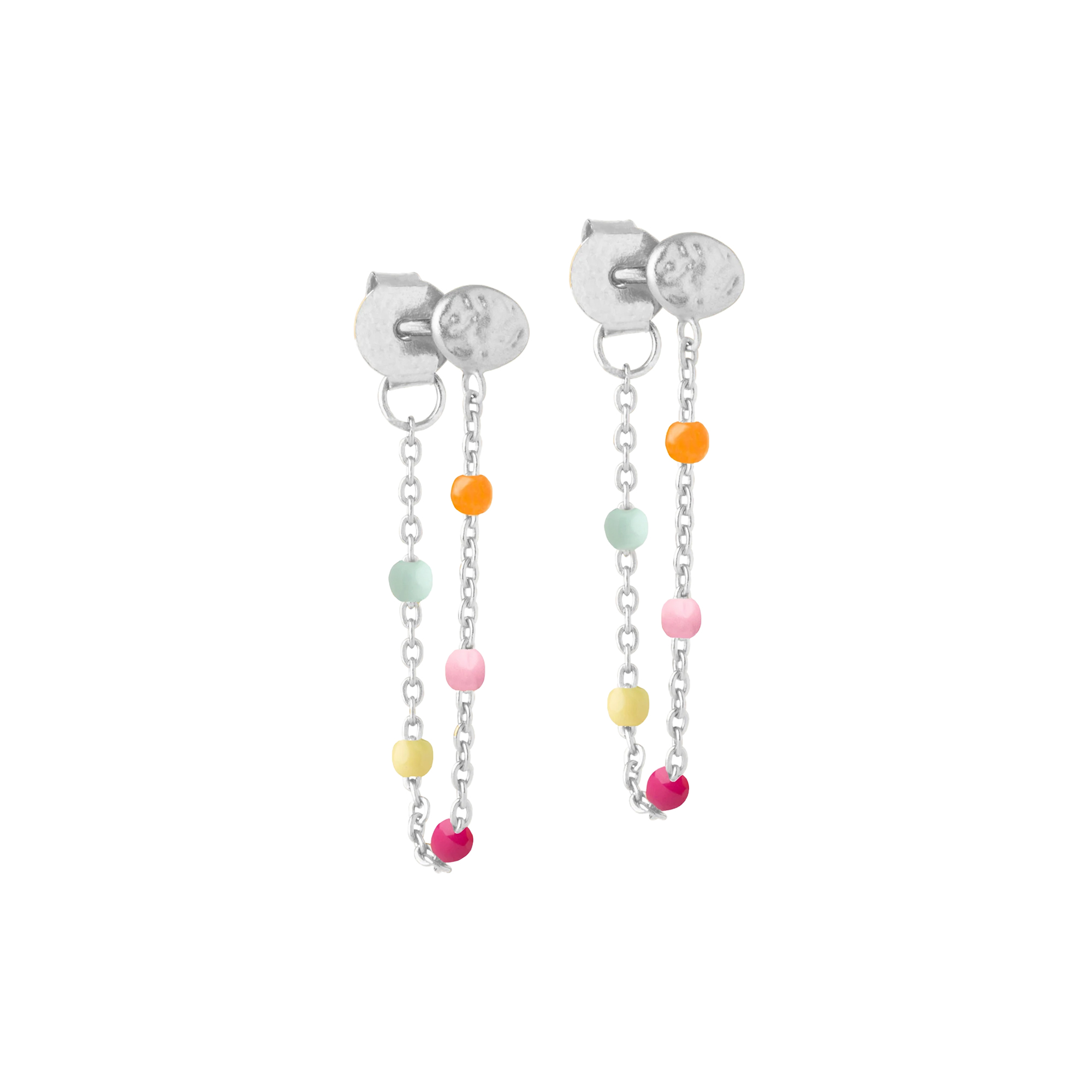 ENAMEL Copenhagen - Lola øreringe, guld/rainbow