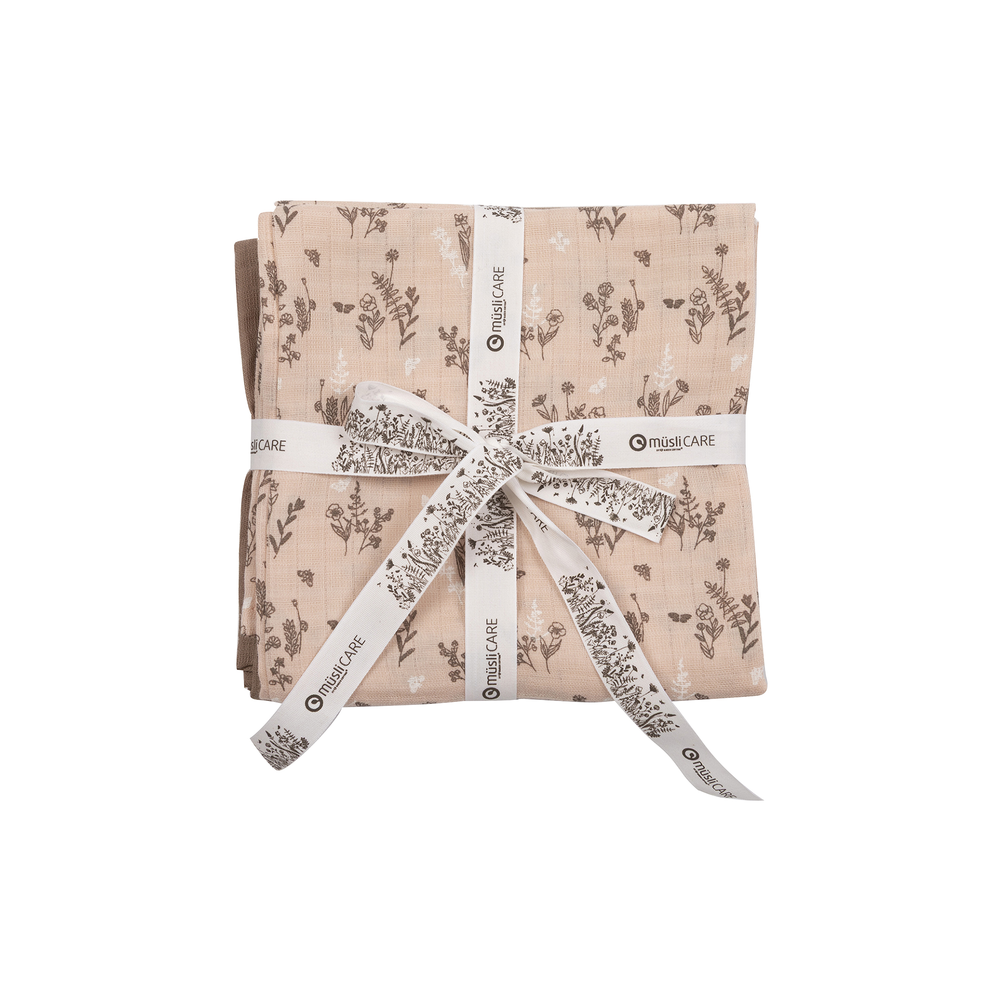 Müsli by Green Cotton - FLORA stofble 2-pak, nightingale/balsam cream/walnut