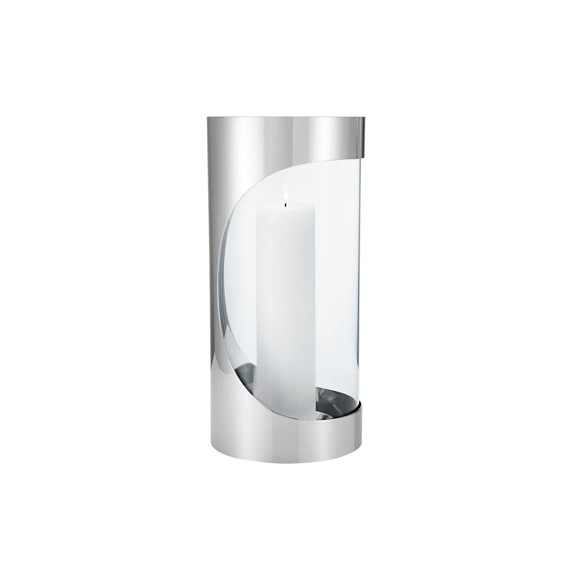 Georg Jensen - CHROME CONTOURS Lanterne - Ø15.5 cm