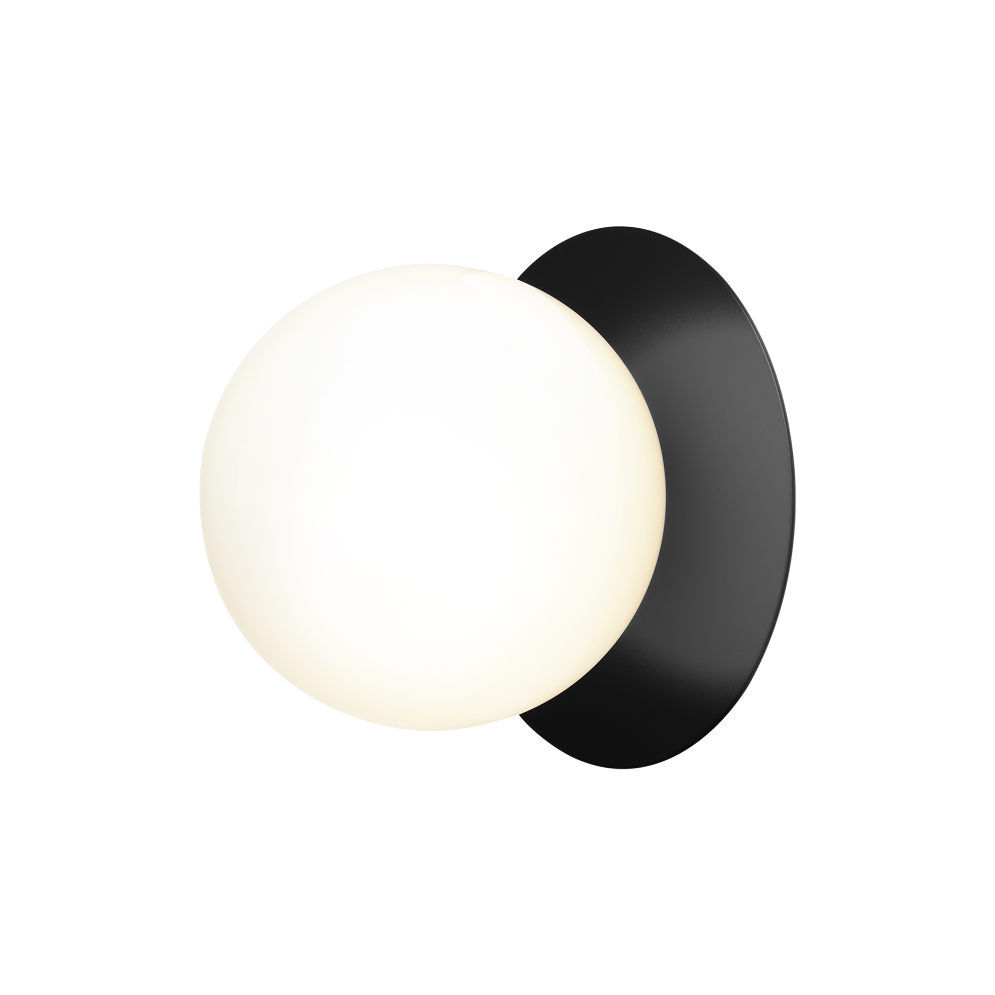 Nuura - Liila 1 Medium Wall Lamp, black/opal