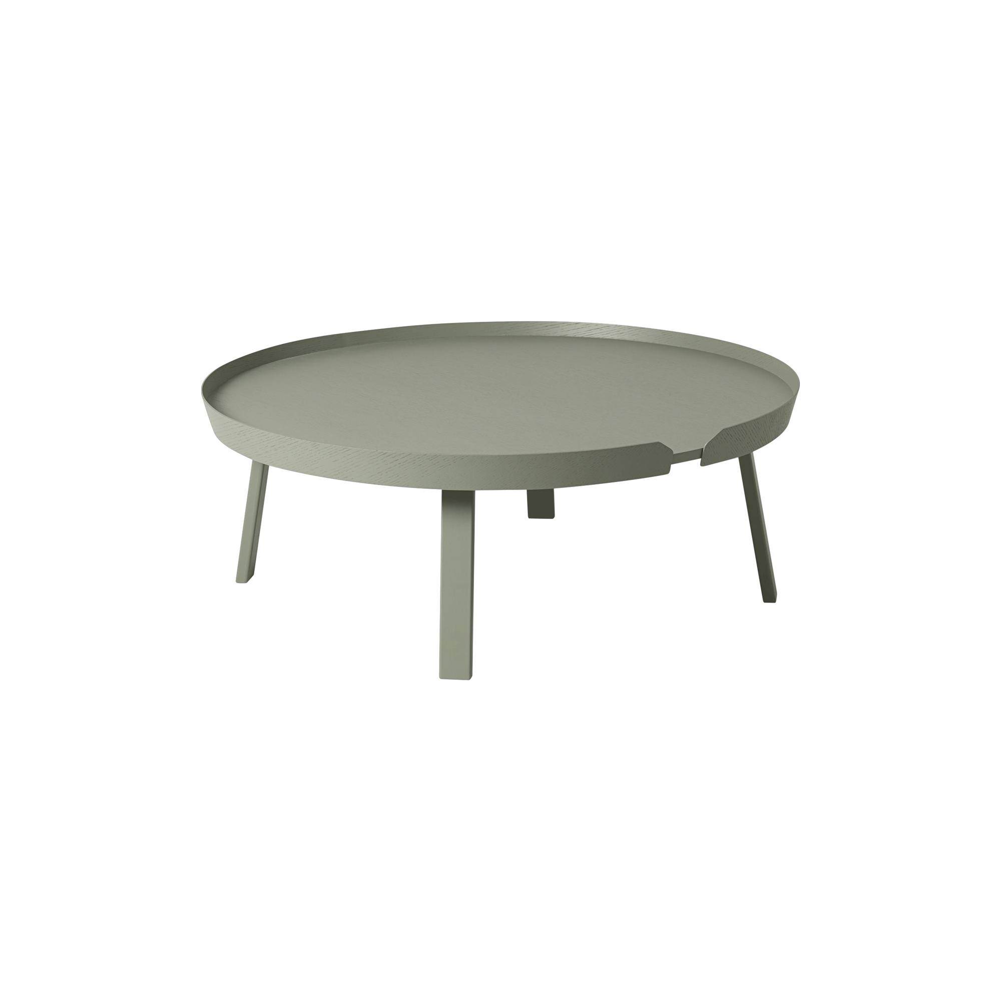 Muuto - Around Coffee Table, dusty green - Ø95 cm