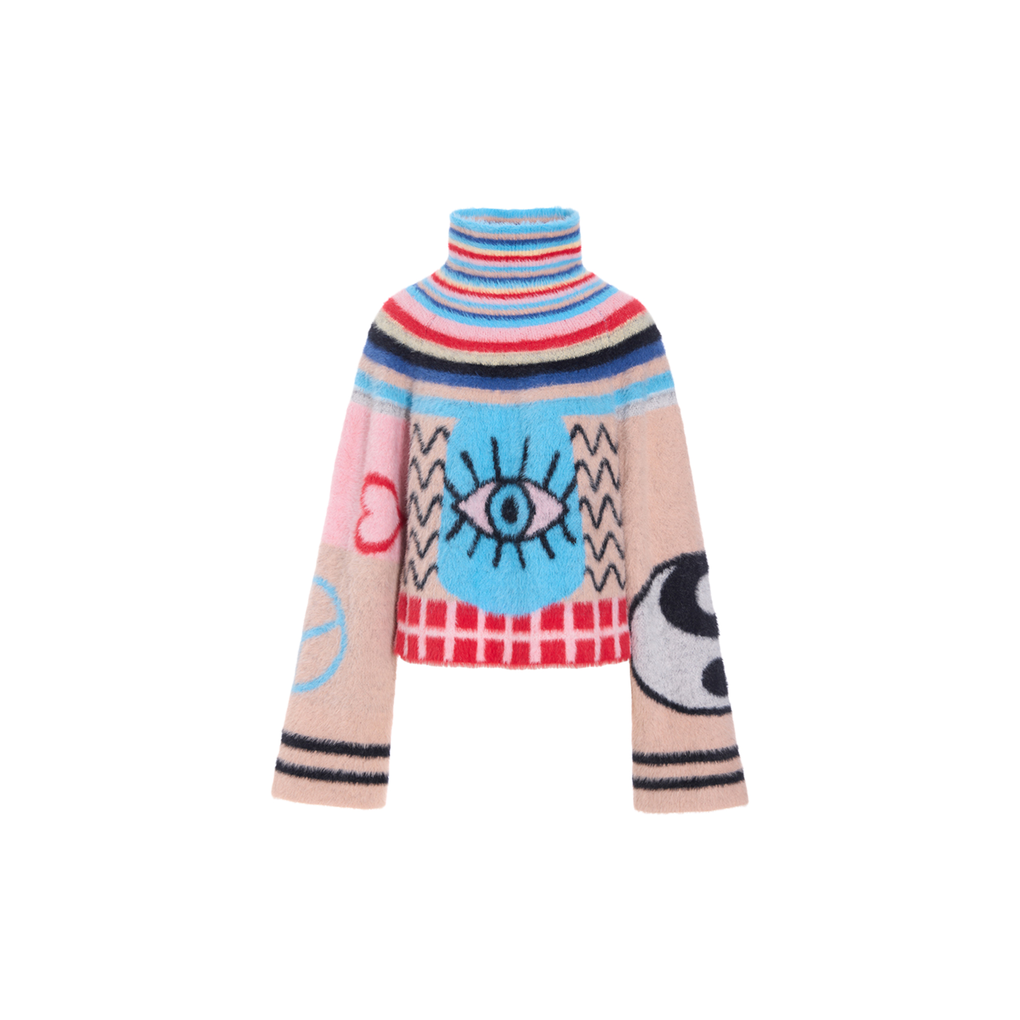 HUNKØN - Kitti Knit Blouse, mixed - Str. M