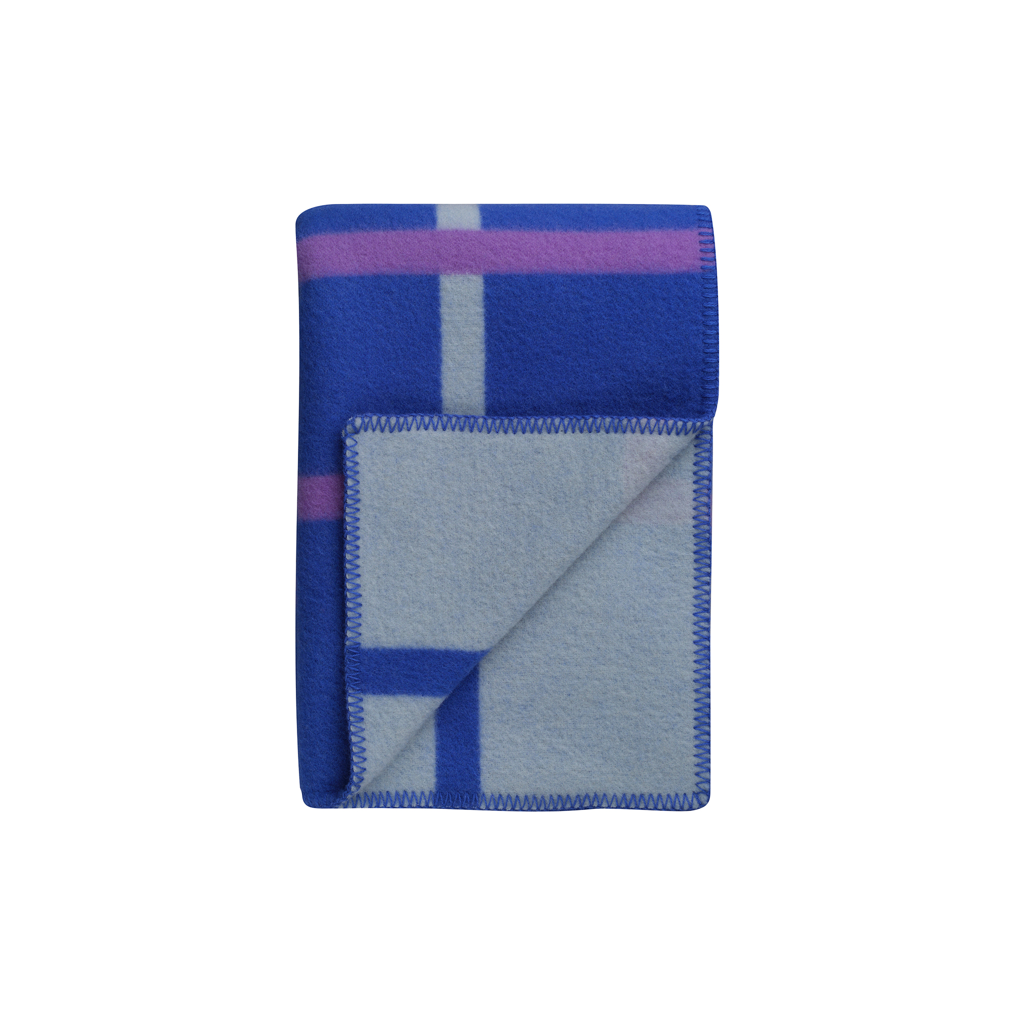 Røros Tweed - KNUT Throw, cobolt blue
