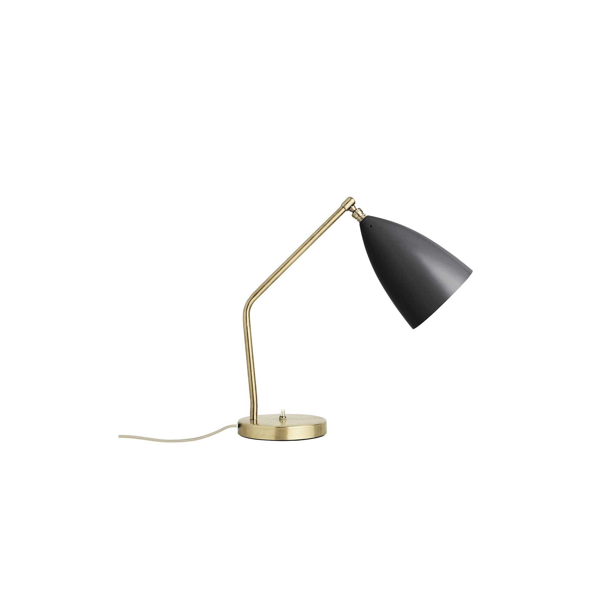 GUBI - Gräshoppa Table Lamp, black semi matt, Grashopper - H: 41 x Ø 15 cm.