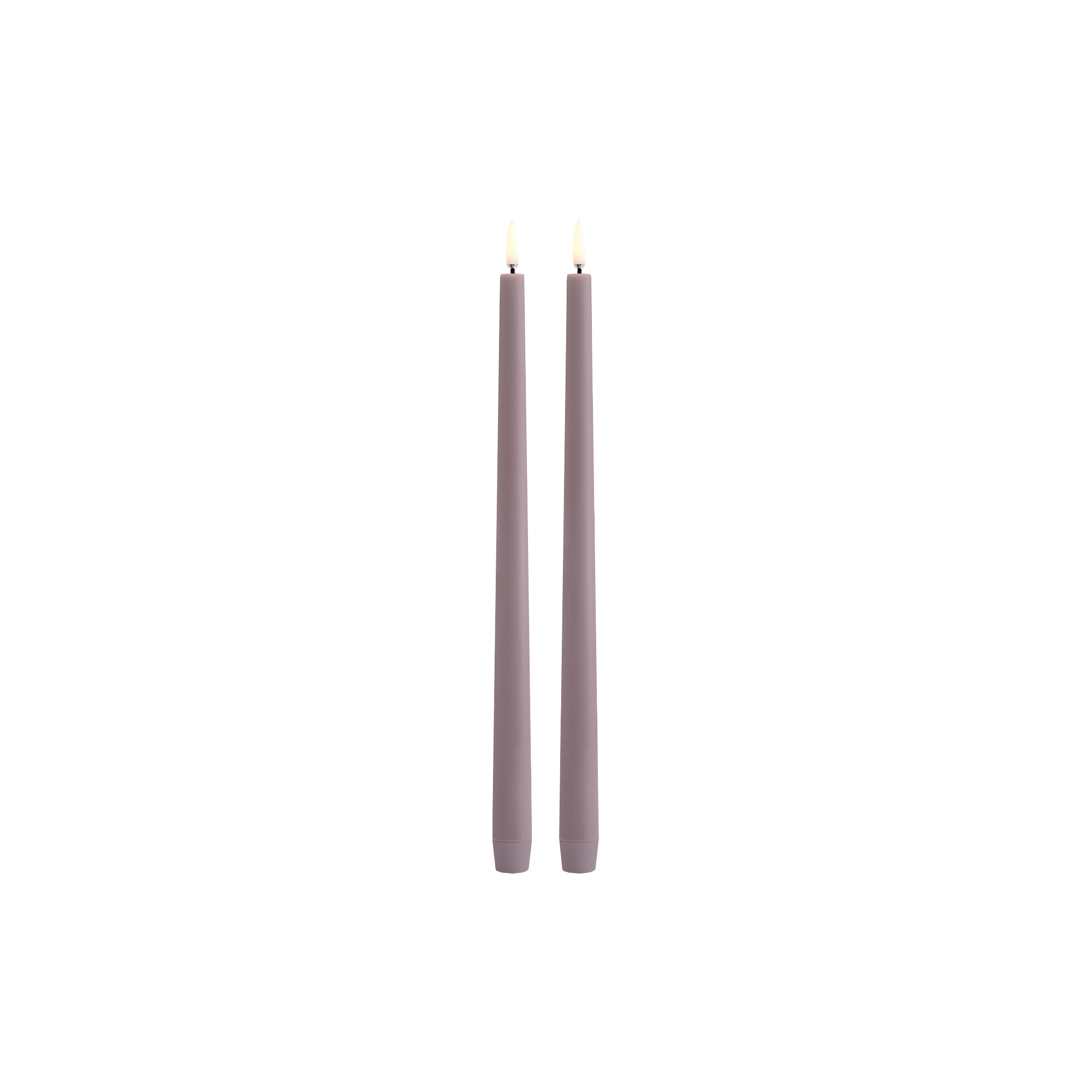 Uyuni Lighting - LED Slim Taper Candle 32 cm 2 pcs, light lavender - H32 cm