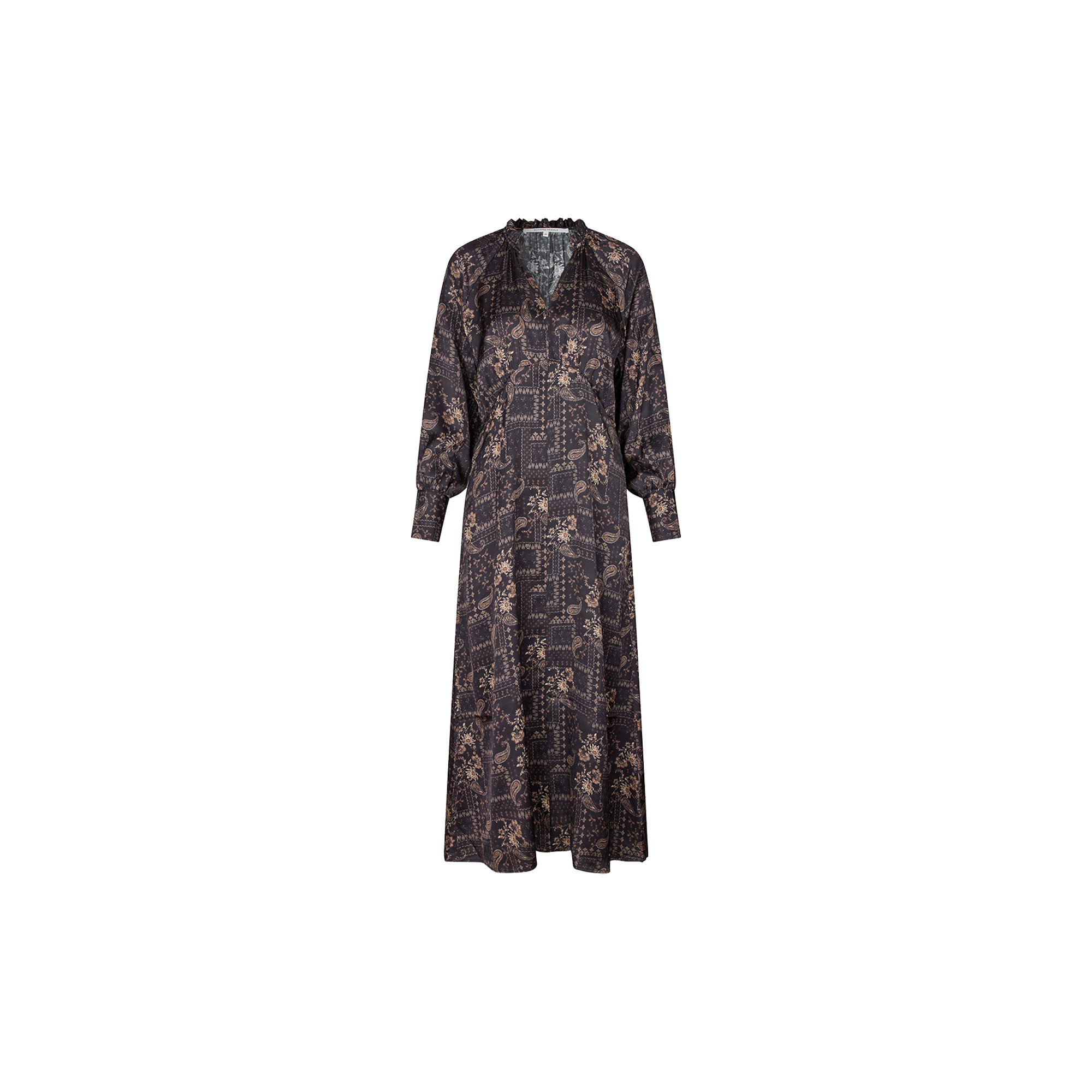 Second Female - Paisley Dress, black - Str. M