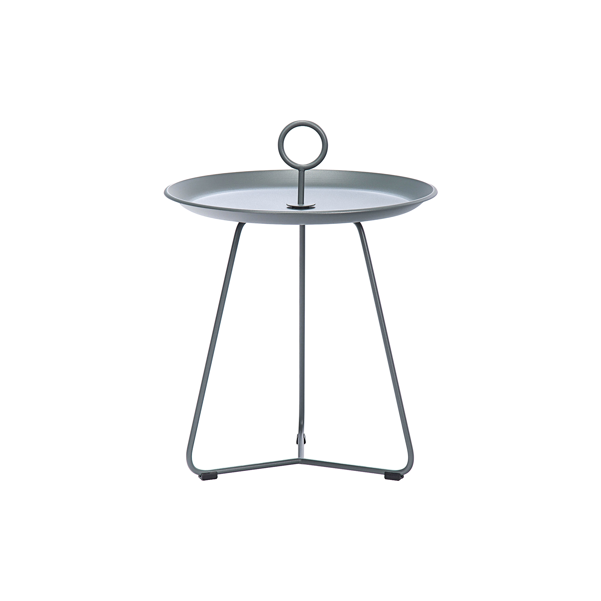 HOUE - EYELET bakkebord, dark grey - H: 47 x Ø 45 cm.
