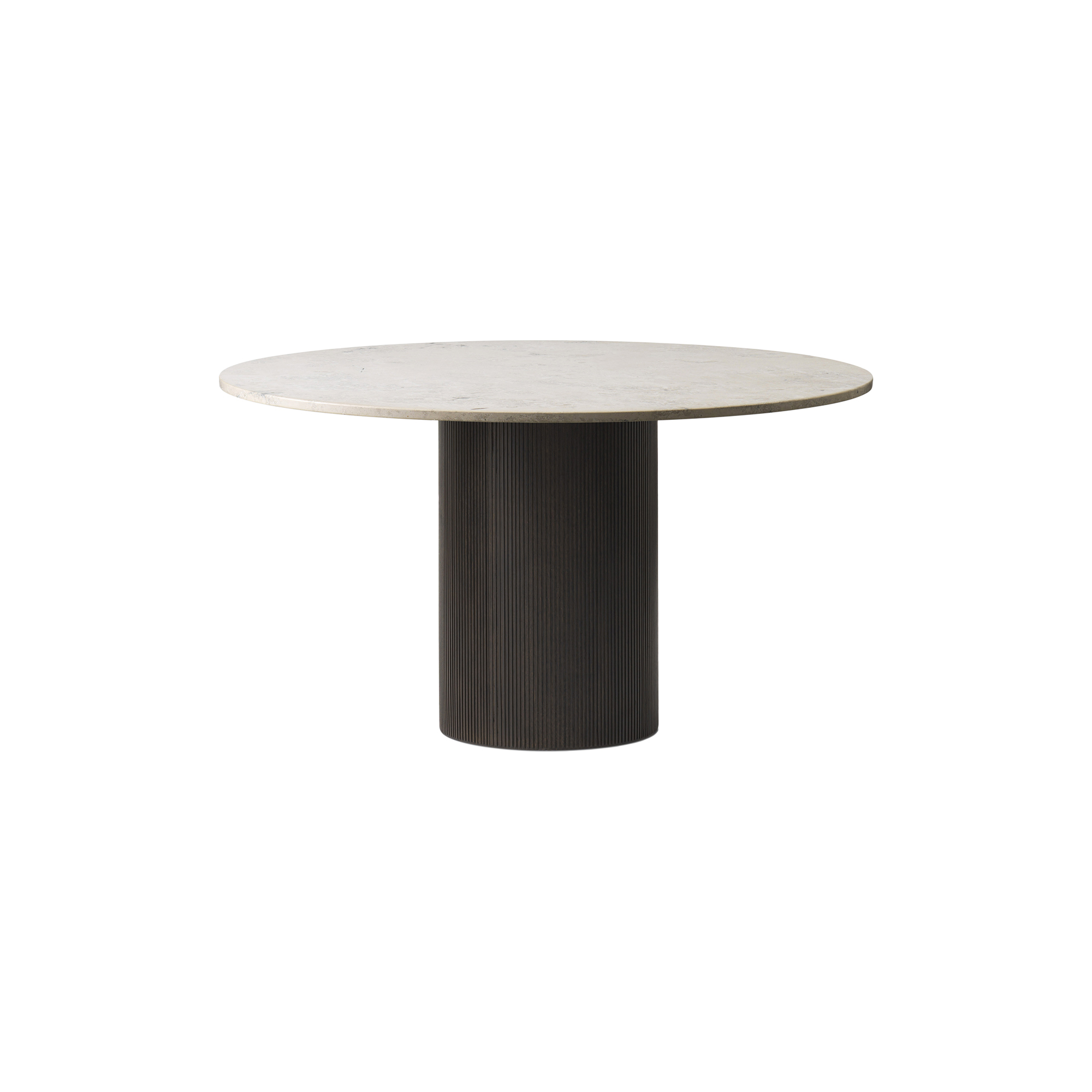 Vipp - VIPP495 Cabin Round Table, jura grau blau/dark oak, VIPP494/VIPP495 - Ø150 cm