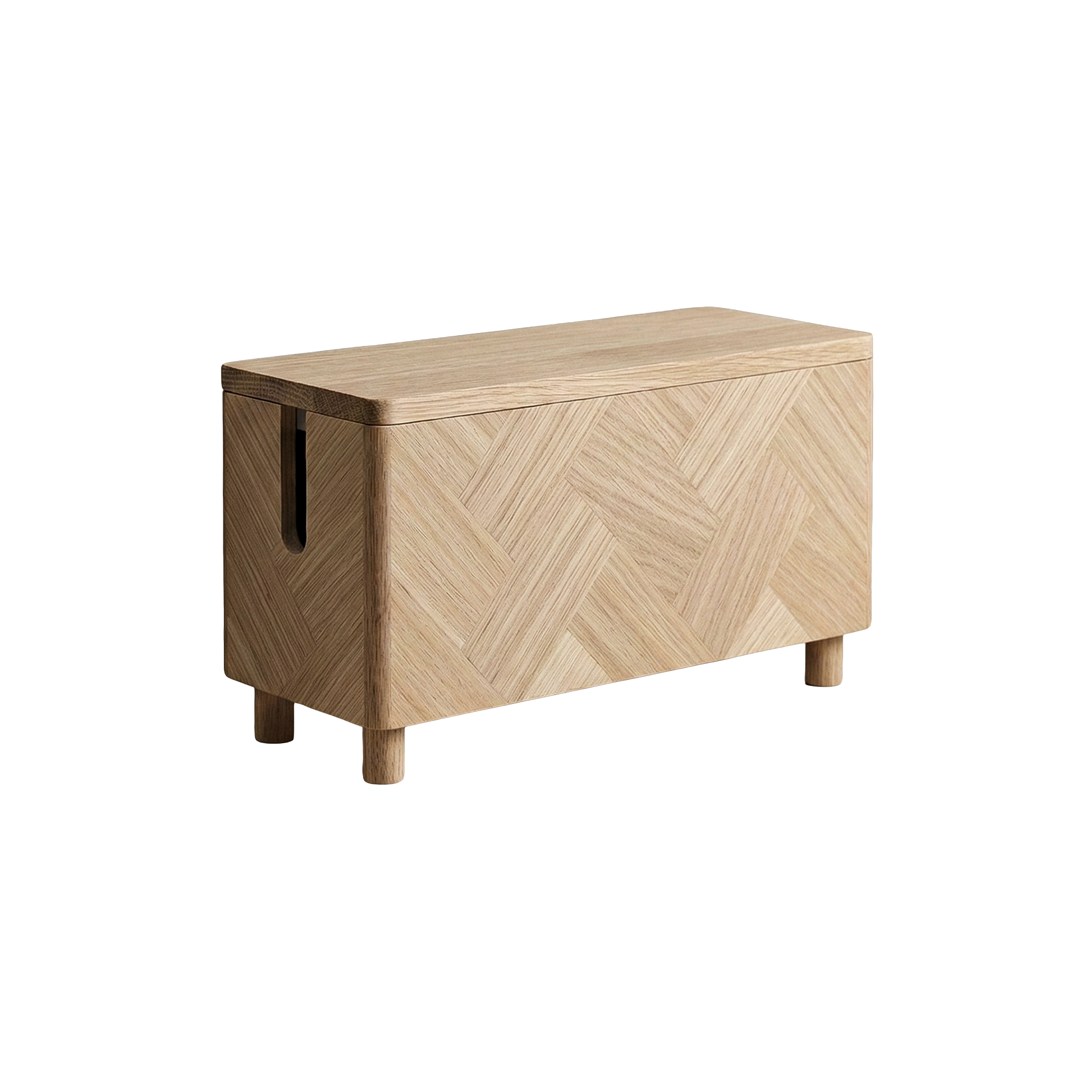 Upström - Cablebox Herringbone, oak