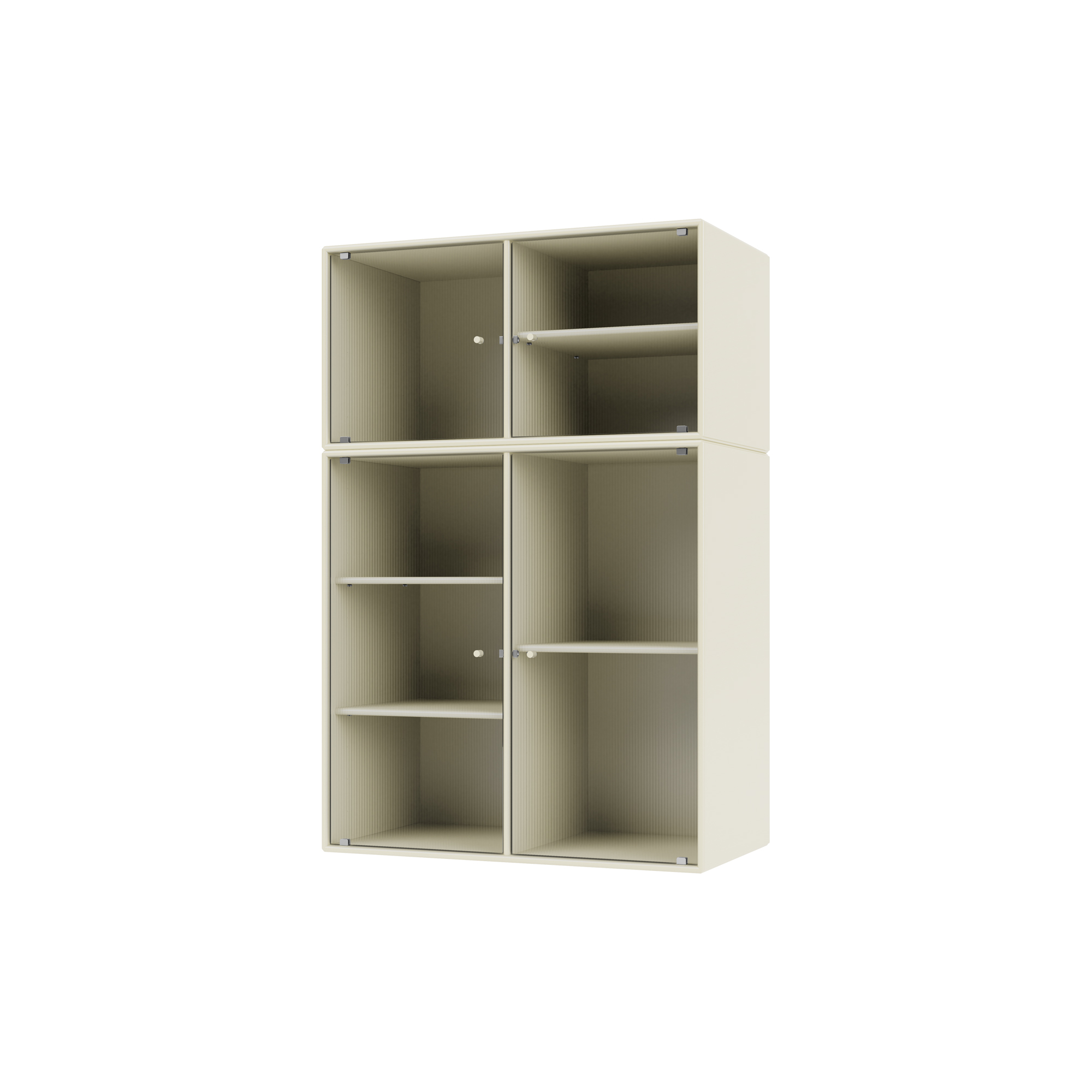 Montana Furniture - RIPPLE III vitrineskab, 150 vanilla