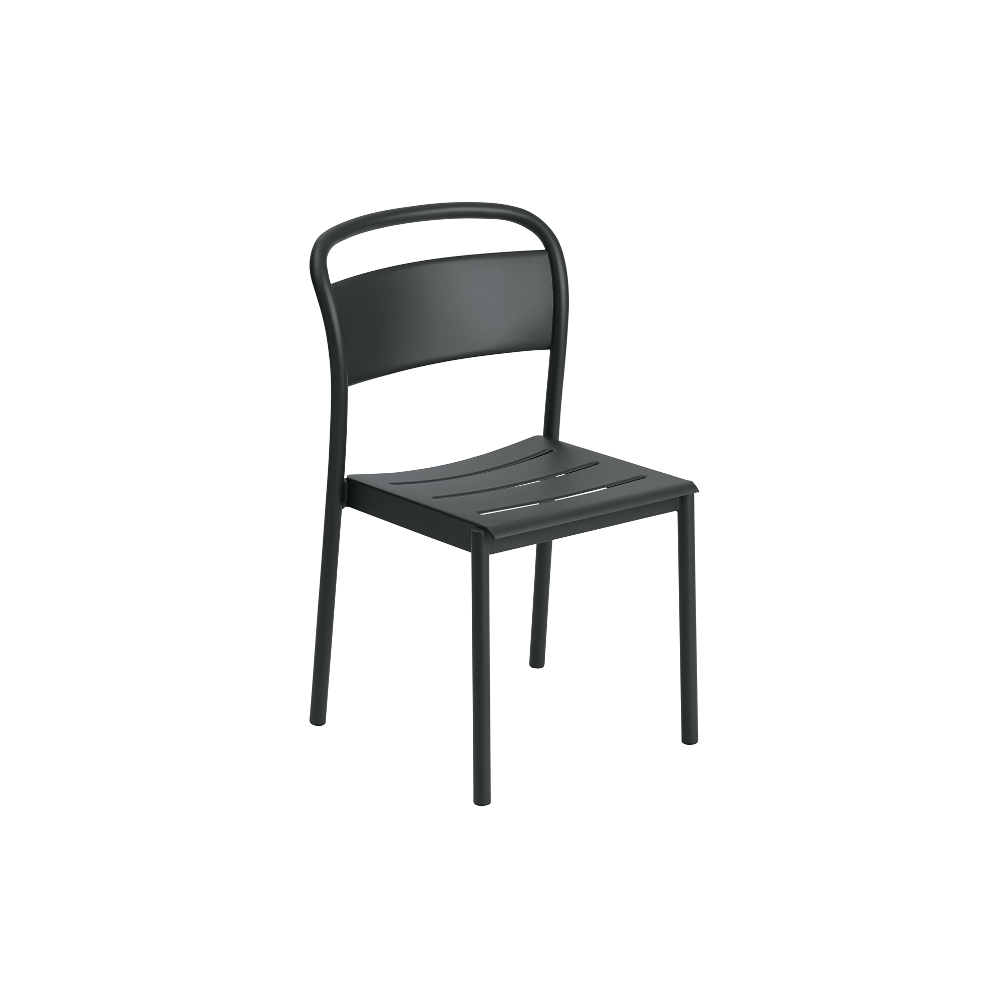Muuto - Linear Steel Side Chair, anthracite black