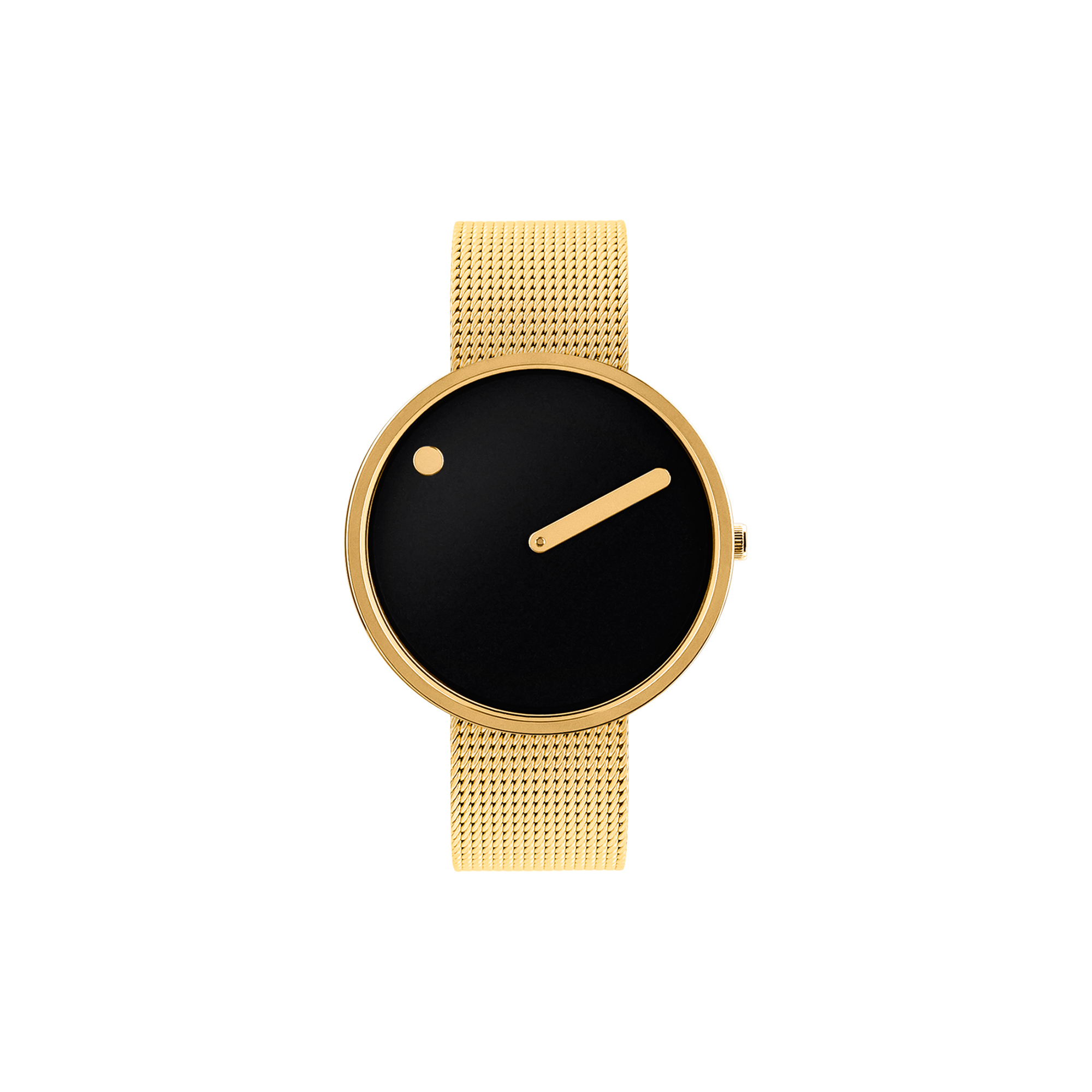 Picto - PICTO armbåndsur, black/gold/matt gold - 40mm