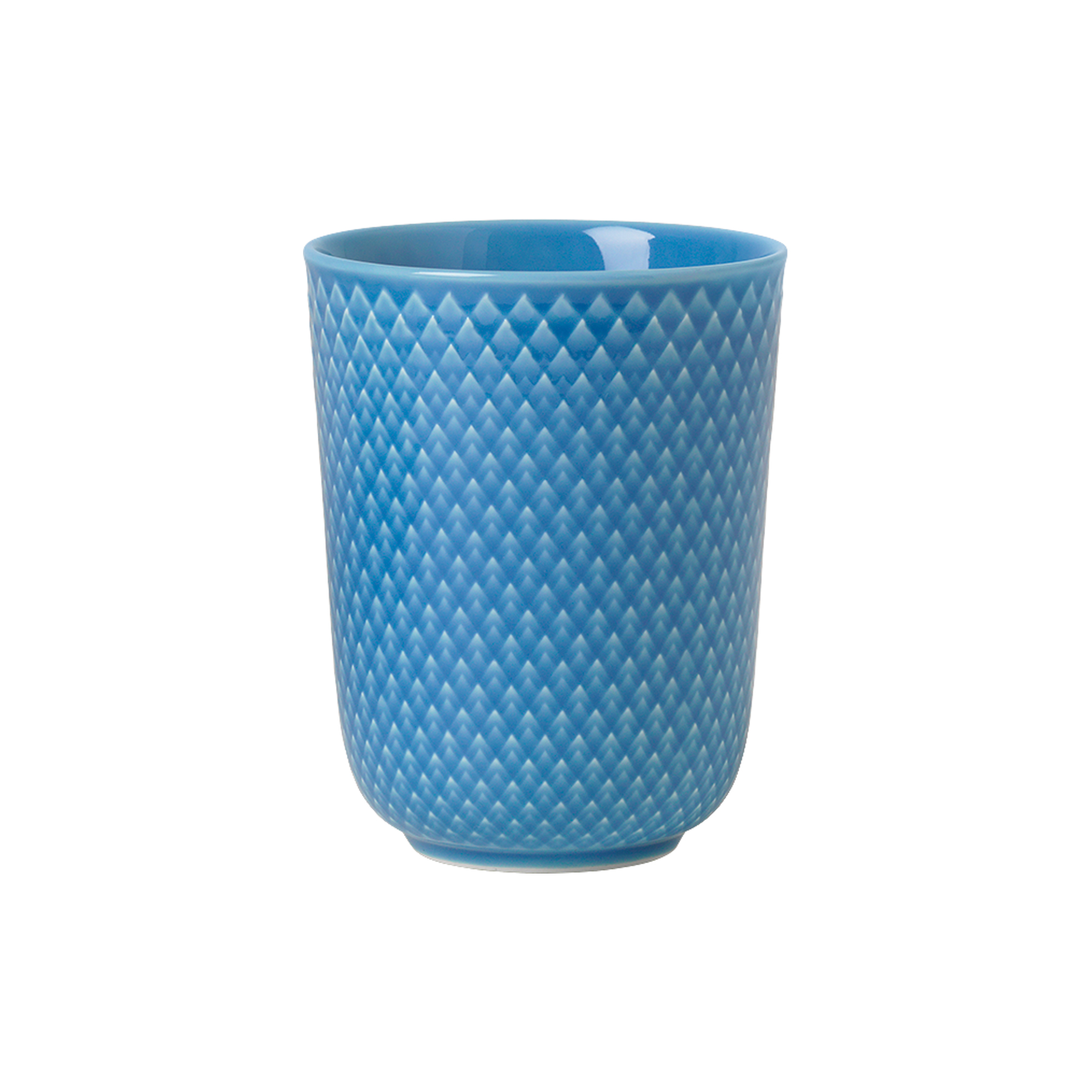 Lyngby Porcelæn - Rhombe Color krus, blå