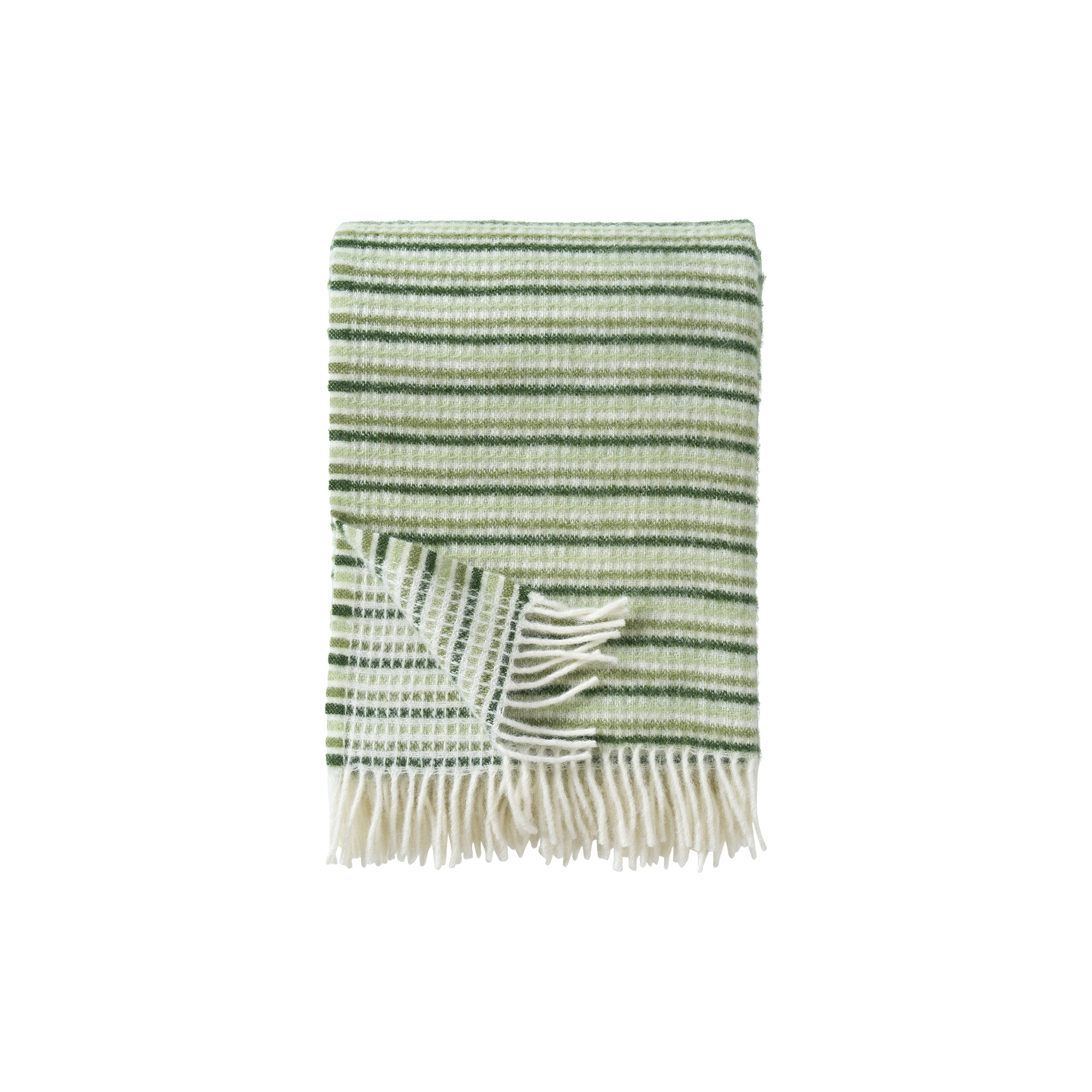 Klippan Yllefabrik - Tint plaid, green - 130x200 cm.