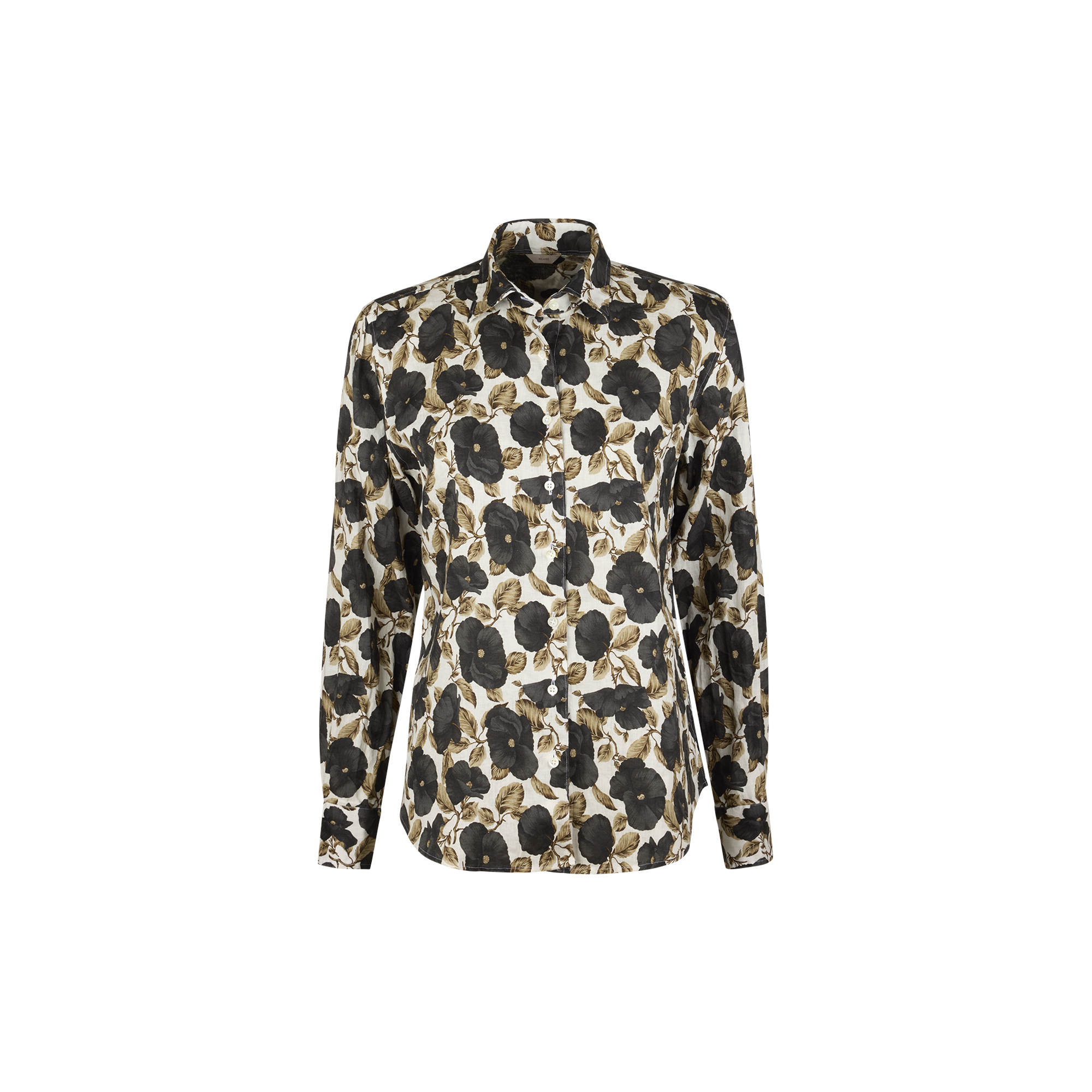 Stenströms - Siri Shirt, black pattern - Str. 40