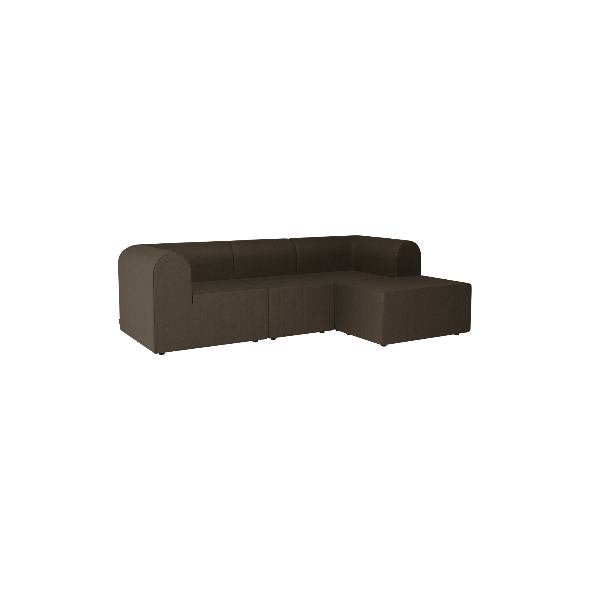 Montana Furniture - Paradigm 3-personers sofa med puf, Technicolour 0260