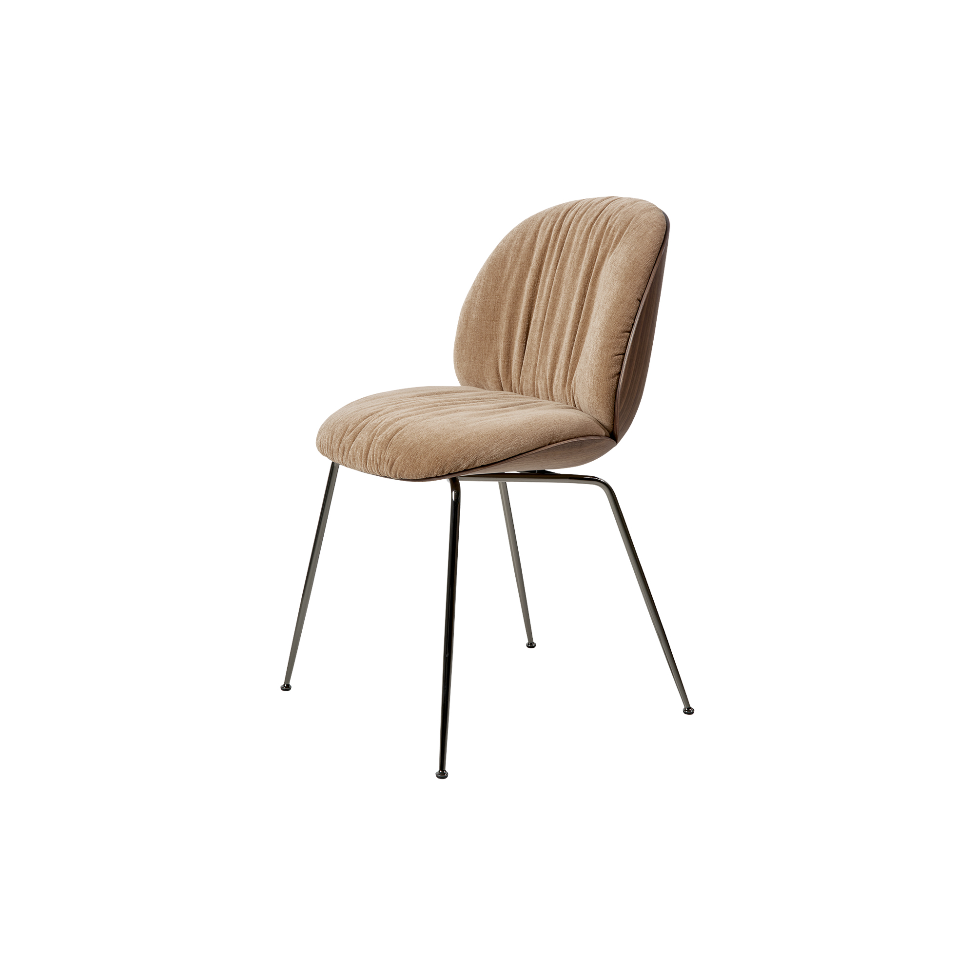GUBI - Beetle Soft Dining Chair, Front Upholstered, belsuede special