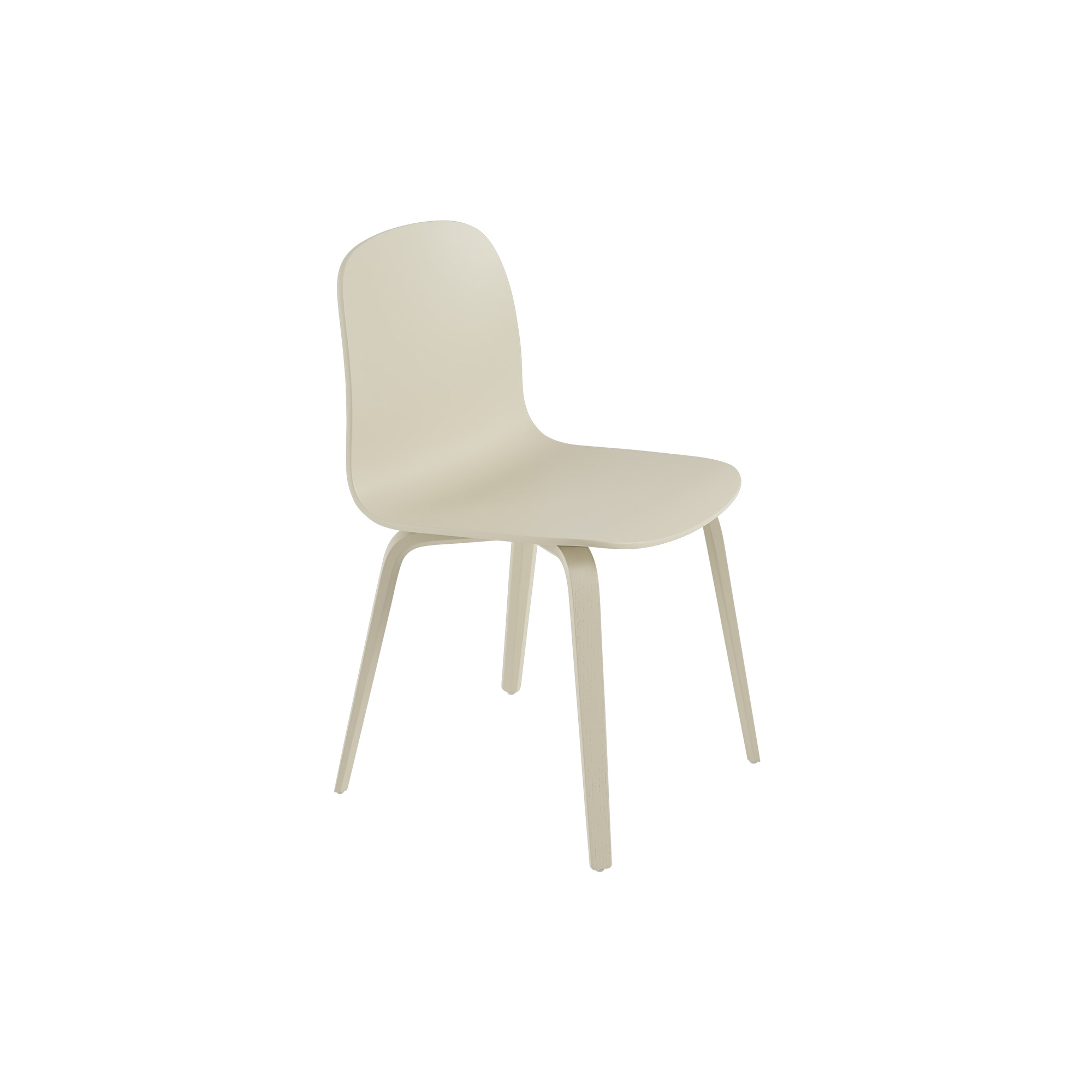 Muuto - Visu Chair with Wood Base, sand