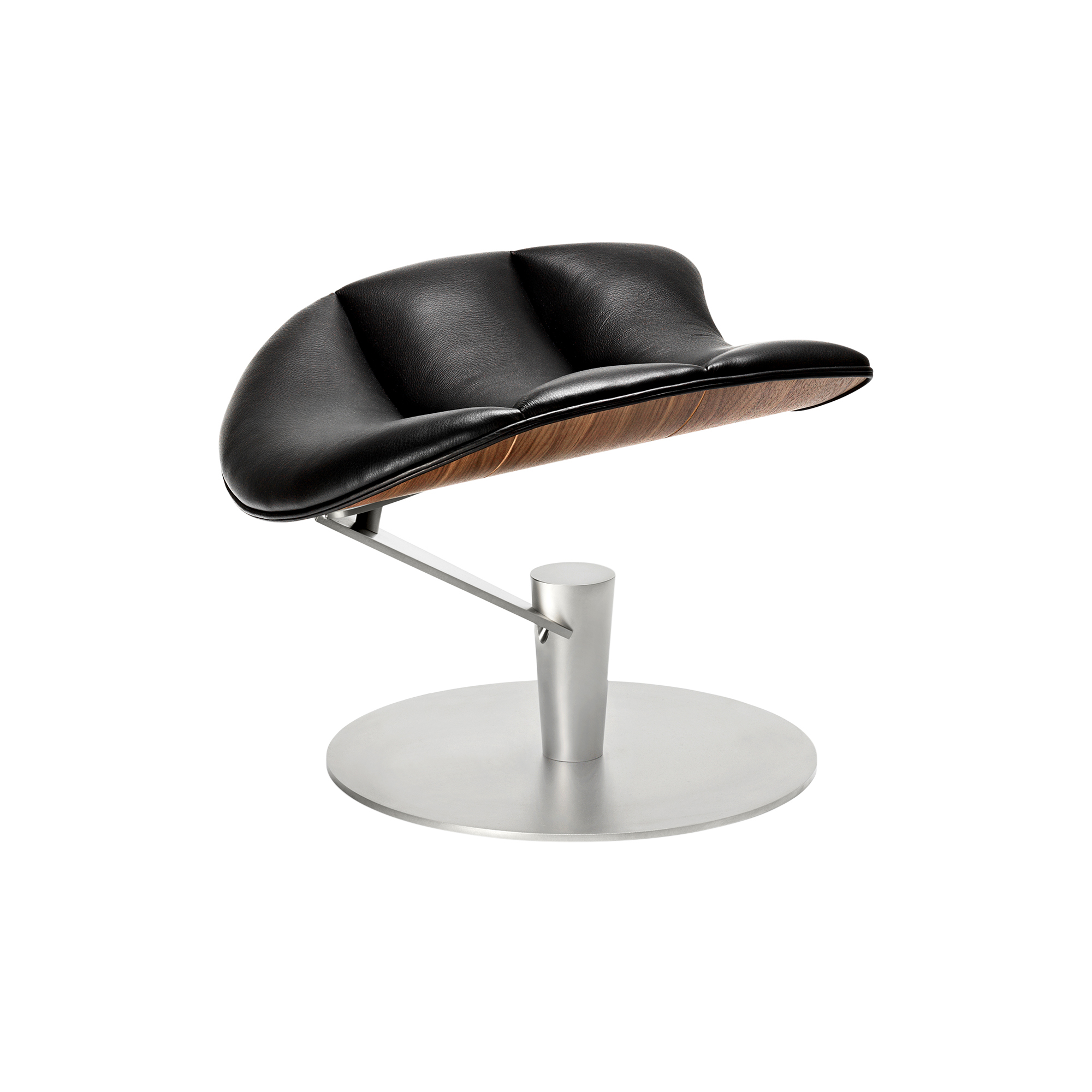 Bruunmunch Furniture - Lobster Footstool, valnød/krom