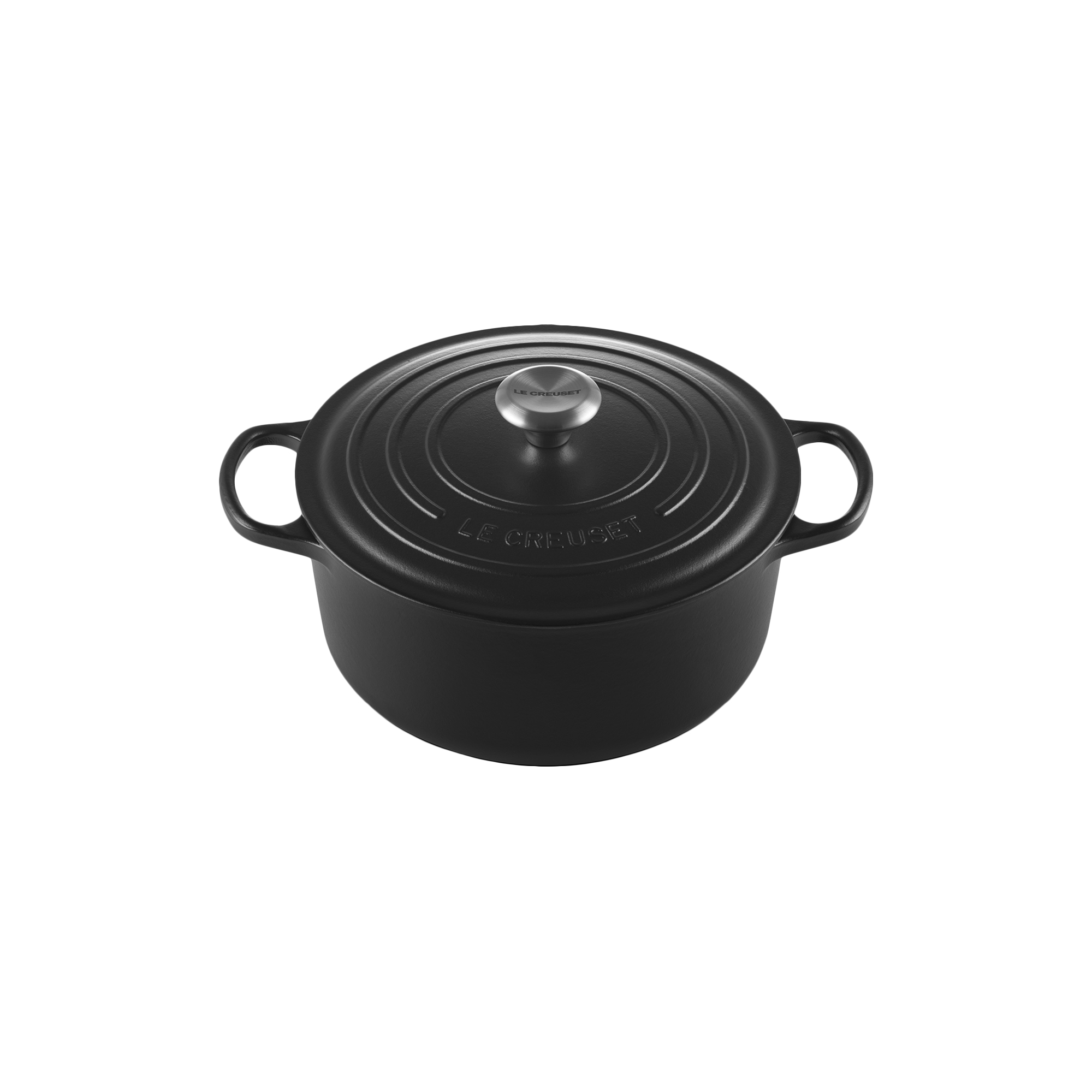 Le Creuset - Signature rund støbejernsgryde Ø 26 cm, matte black - Ø26 cm