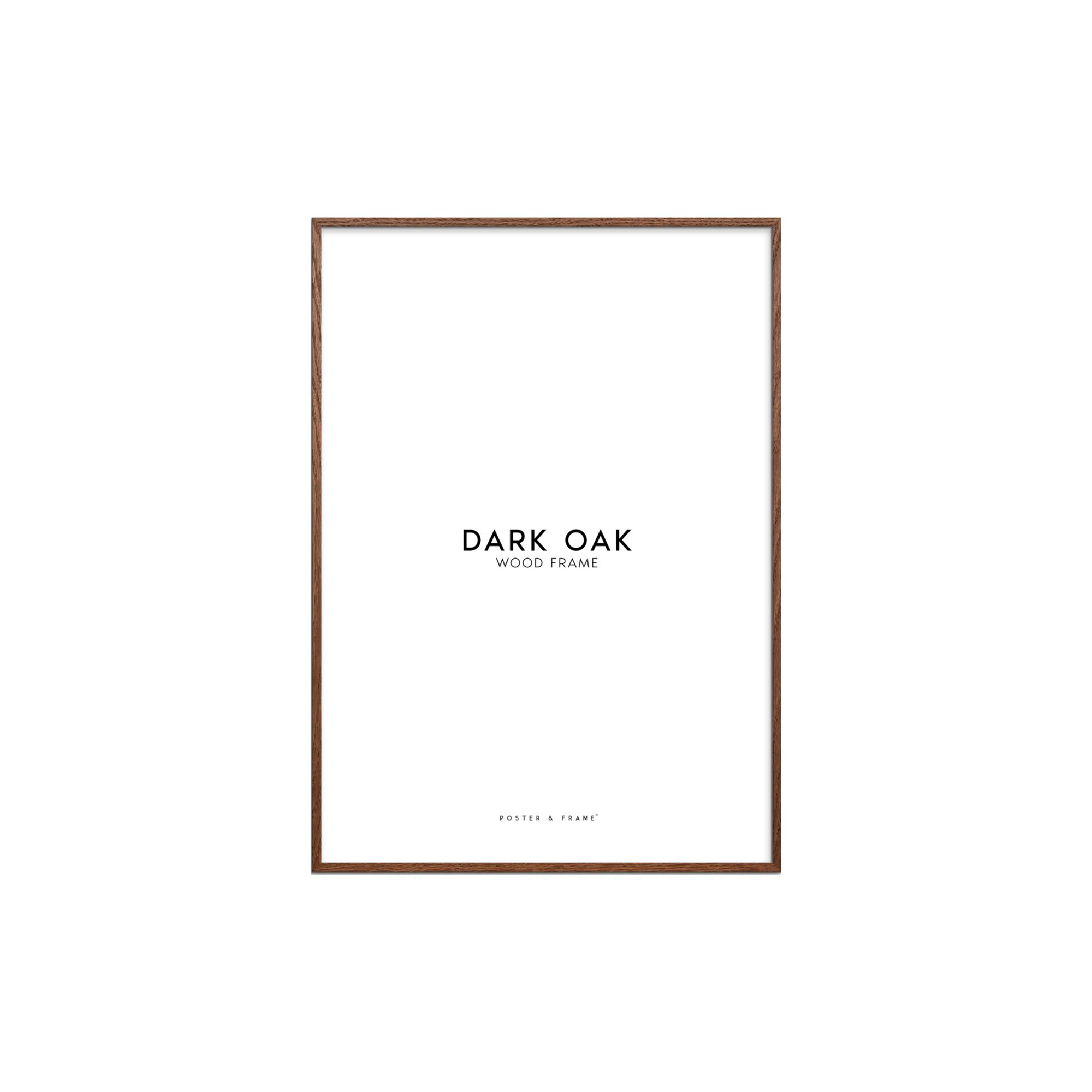 Poster & Frame - Wood Frame, dark oak - A4