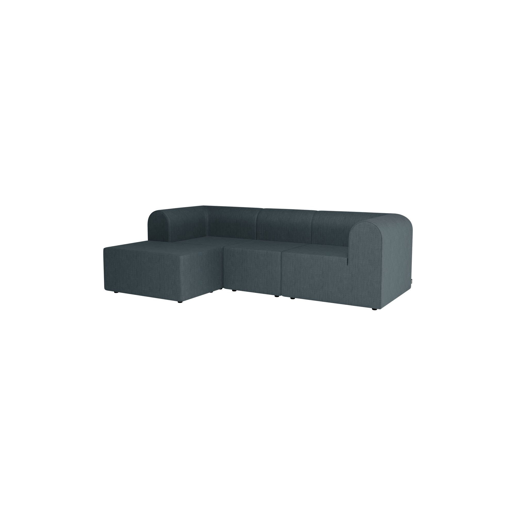 Montana Furniture - Paradigm 3-personers sofa med puf, Technicolour 0860