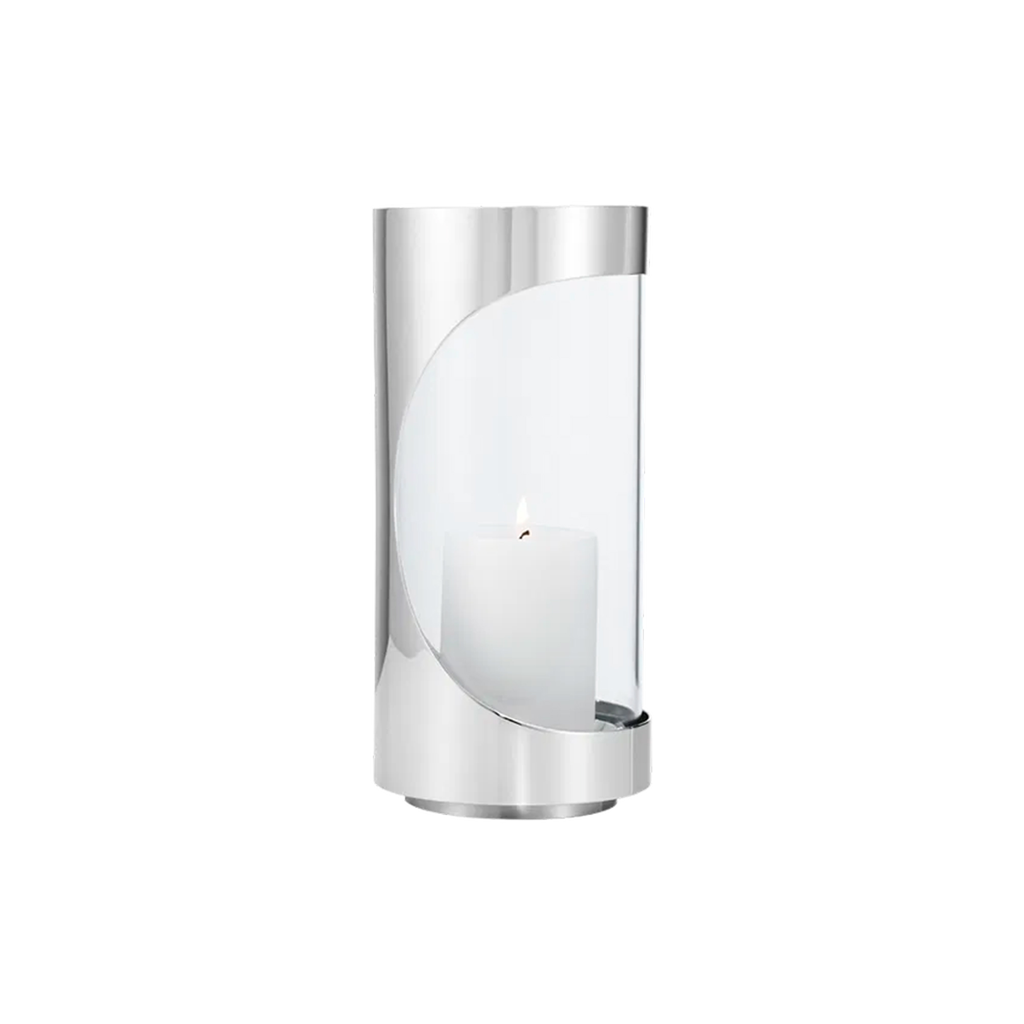 Georg Jensen - CHROME CONTOURS Lanterne - Ø10.6 cm