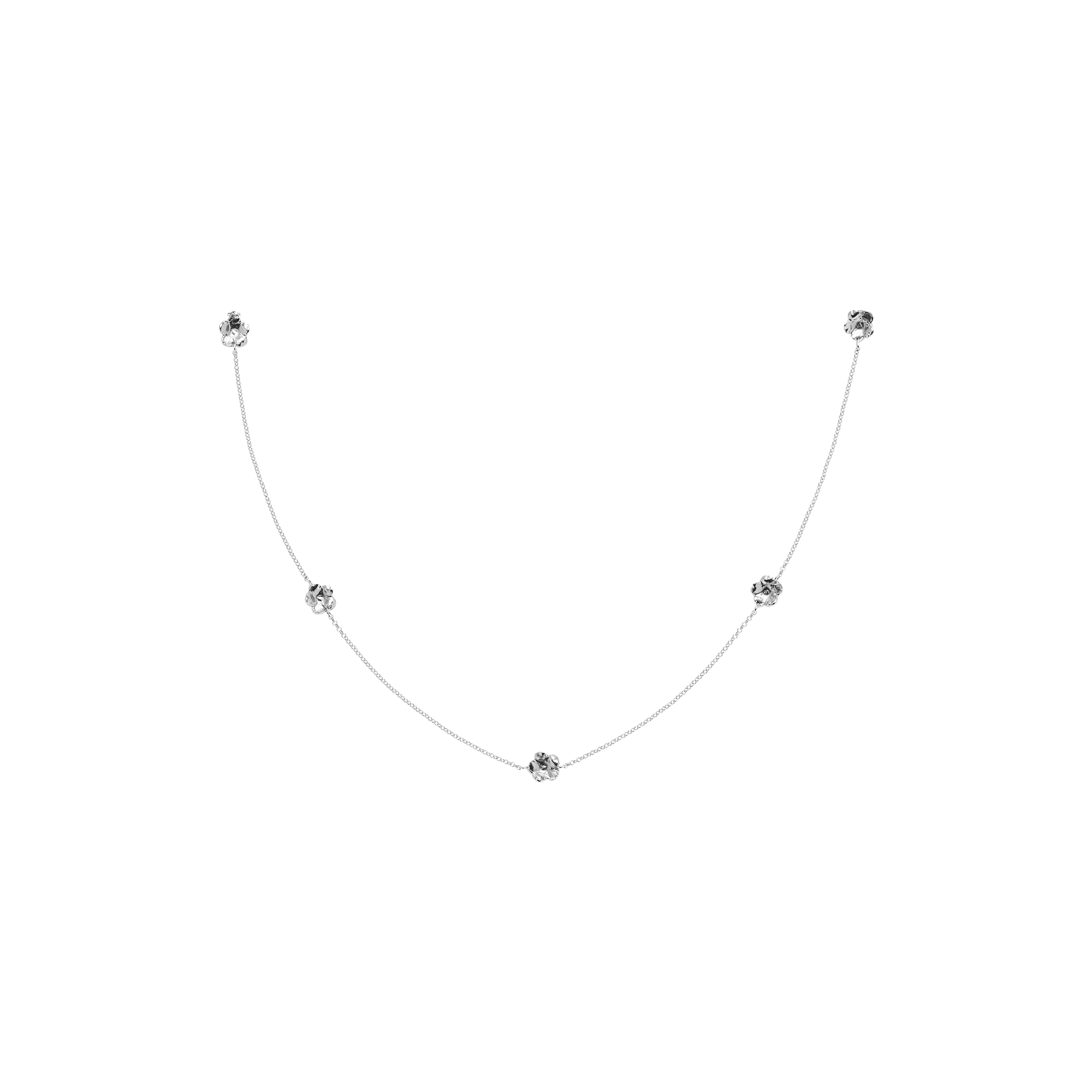 Flora Danica Jewellery - Forglemmigej halskæde, sølv