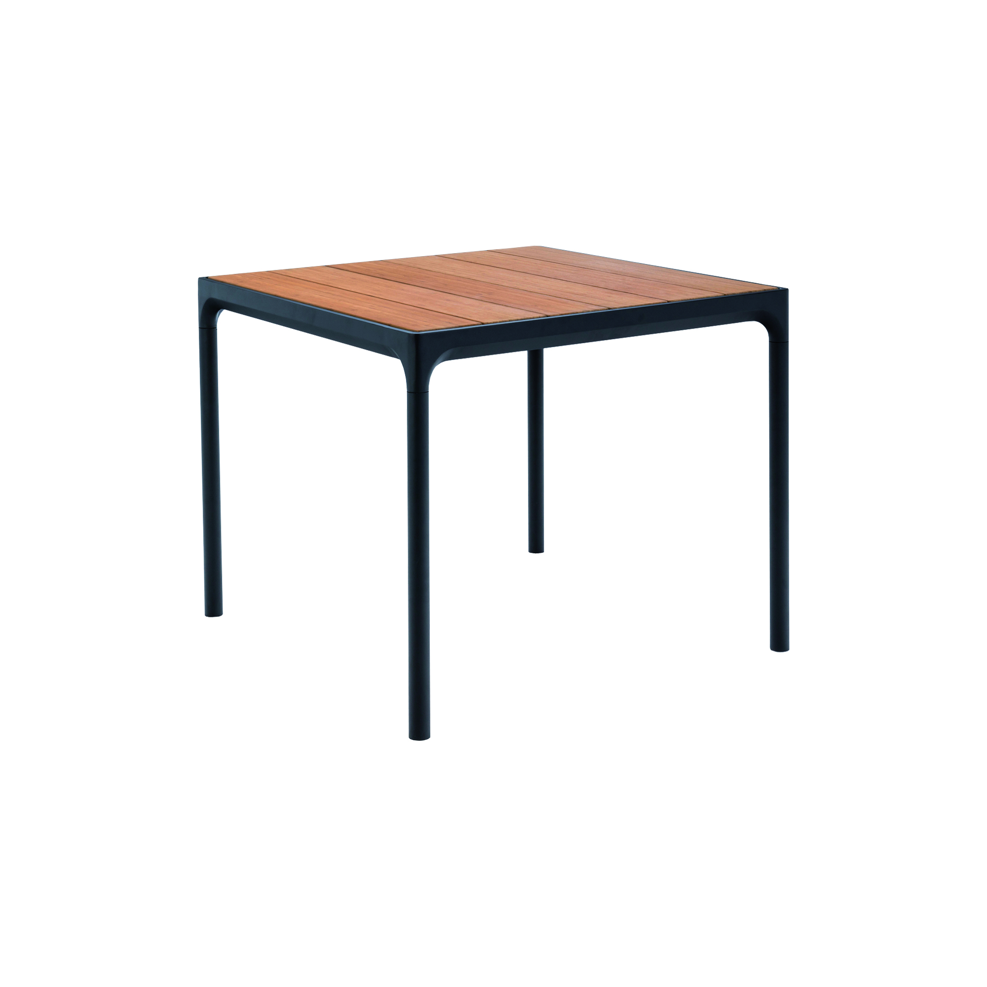 HOUE - FOUR bord, bambus/sort - 90x90 cm