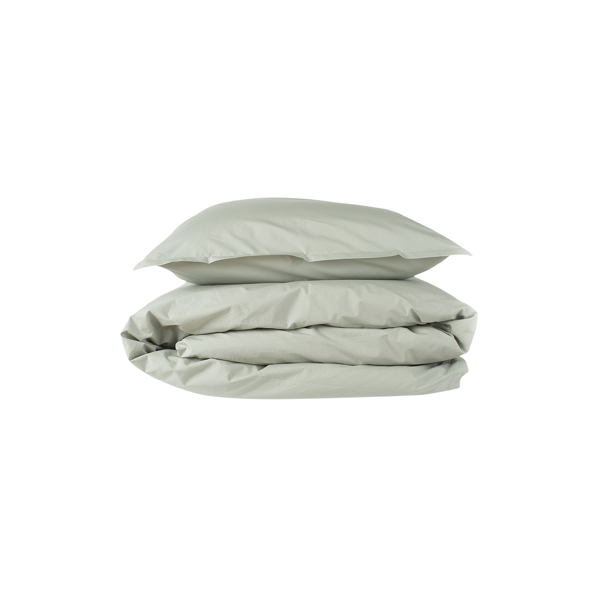 Geismars Væverier - Stone Washed sengetøj, oliven - 240x220 cm