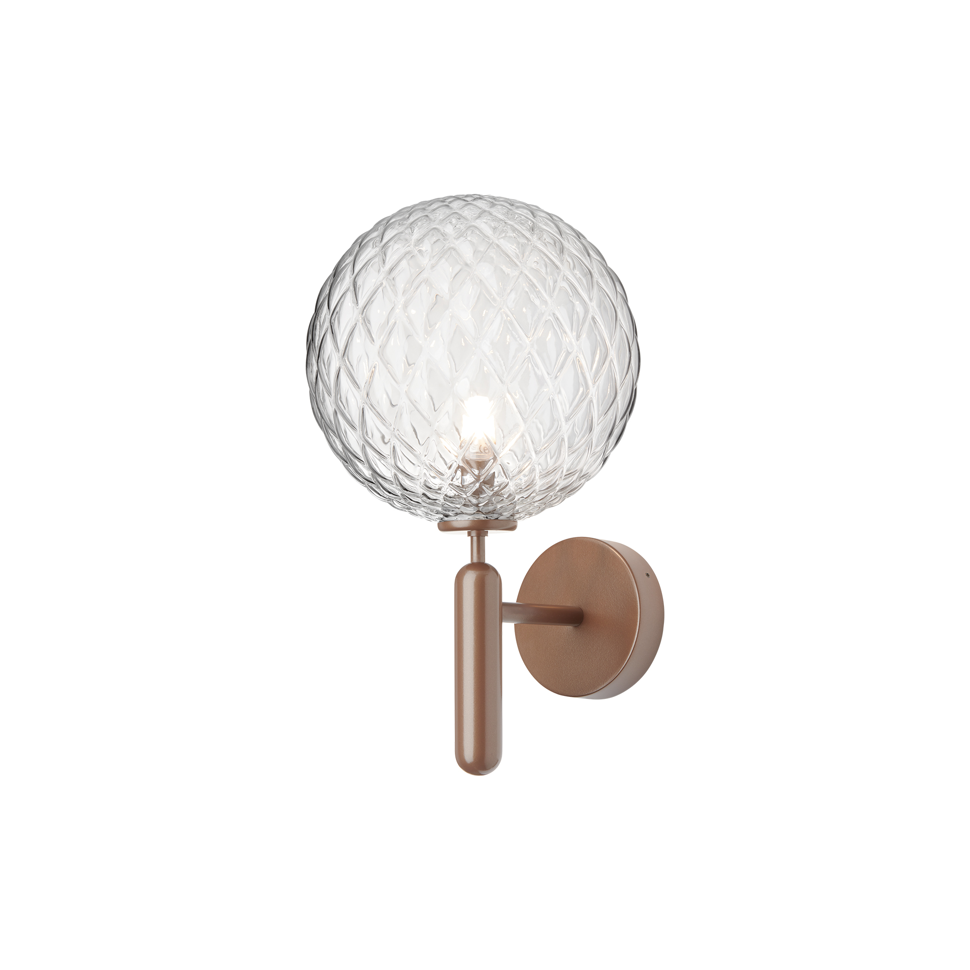 Nuura - Miira Outdoor Wall Lamp, dark bronze/optic clear