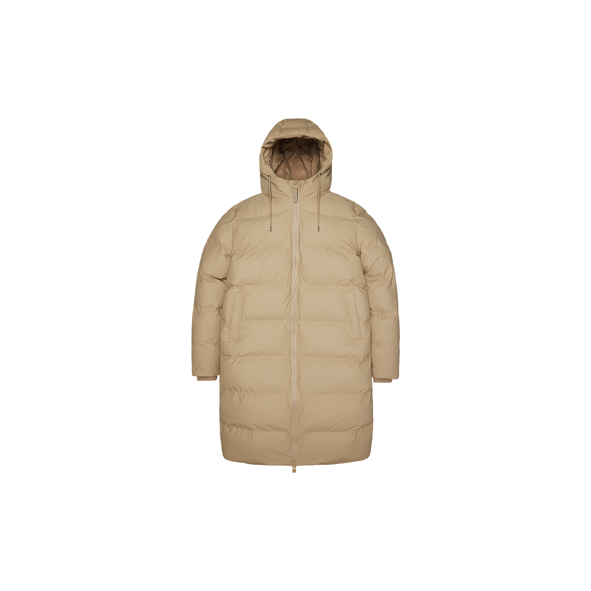 Rains - Alta Long Puffer Jacket, sand - Str. XL